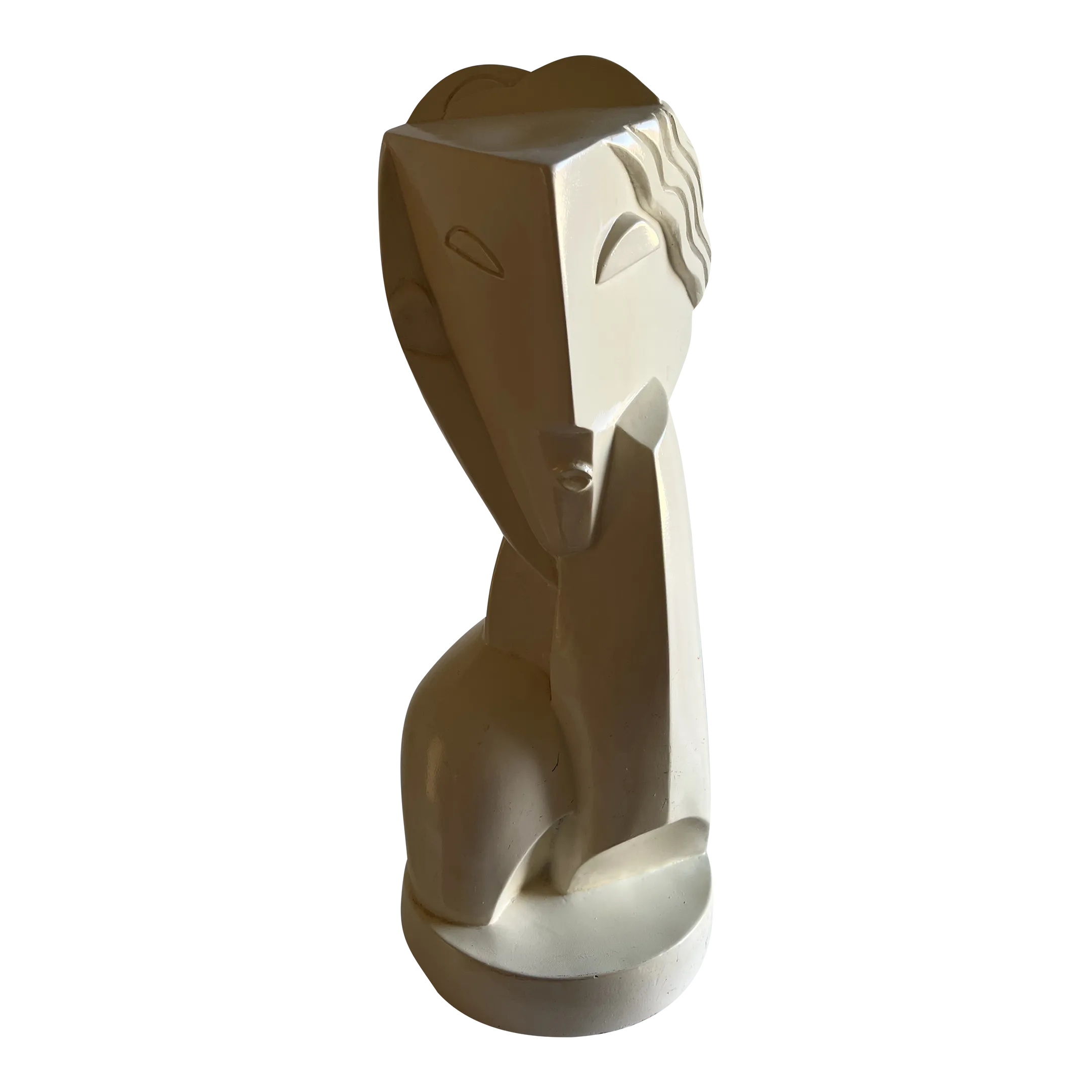 1961 Abstract Lady Head Sculpture by Austin Production