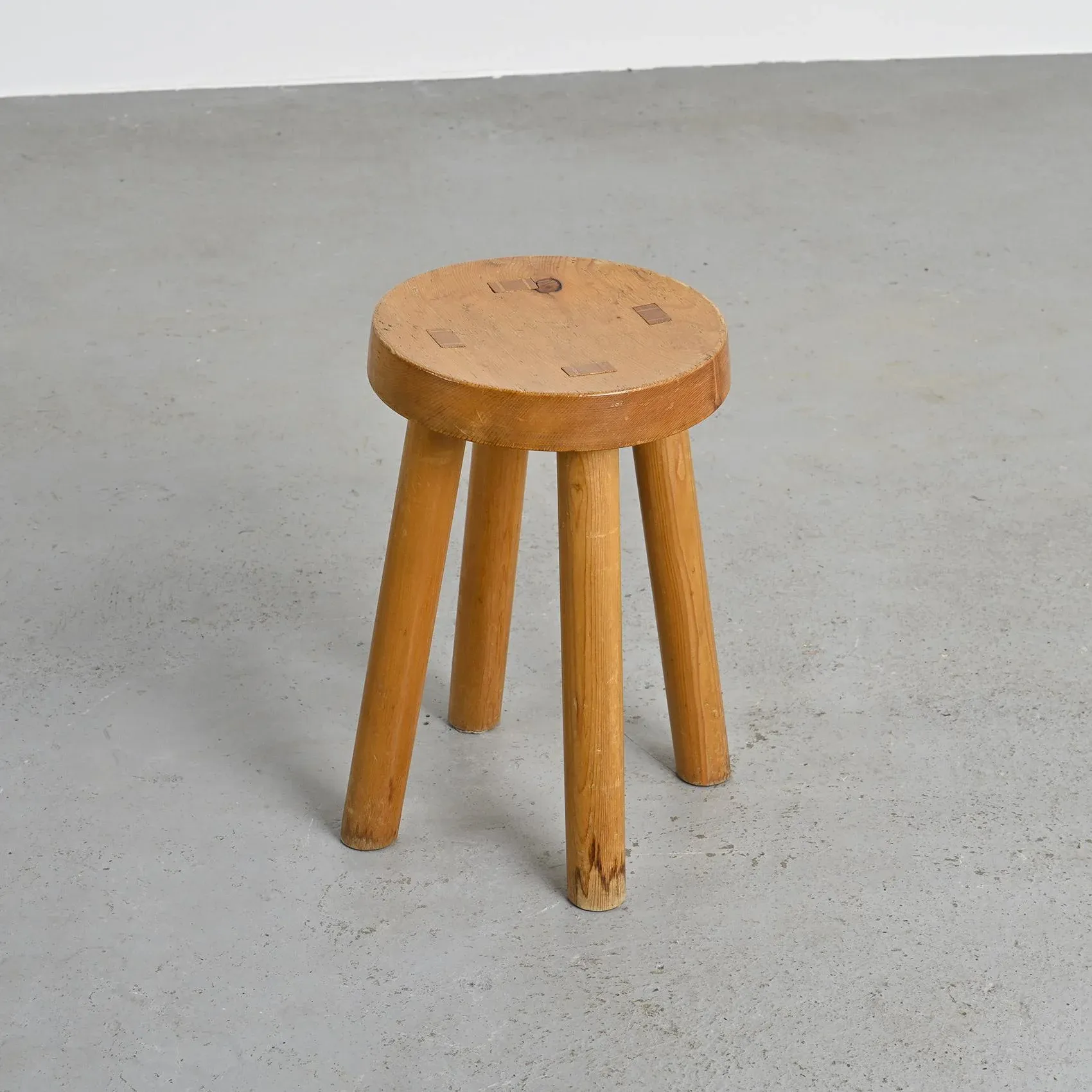 Stool attributed to Charlotte Perriand for Les Arcs, 1960s