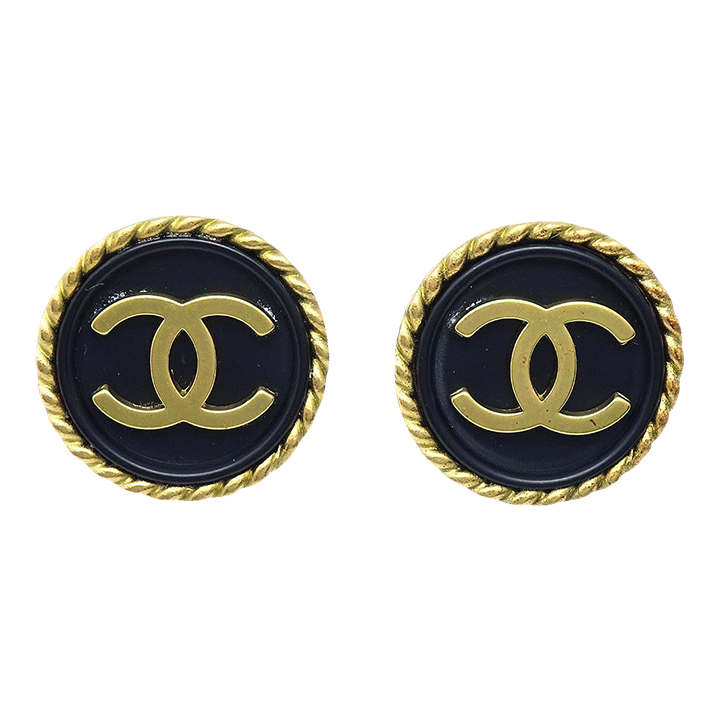 chanel rope earrings