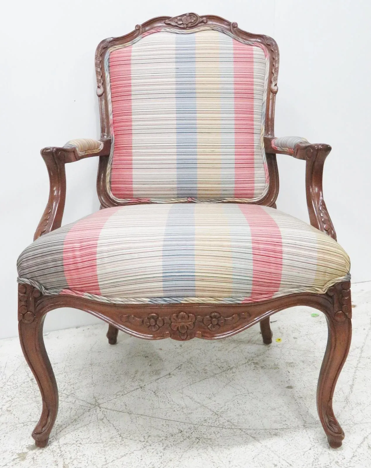 Louis XVI Style Upholstered Armchair
