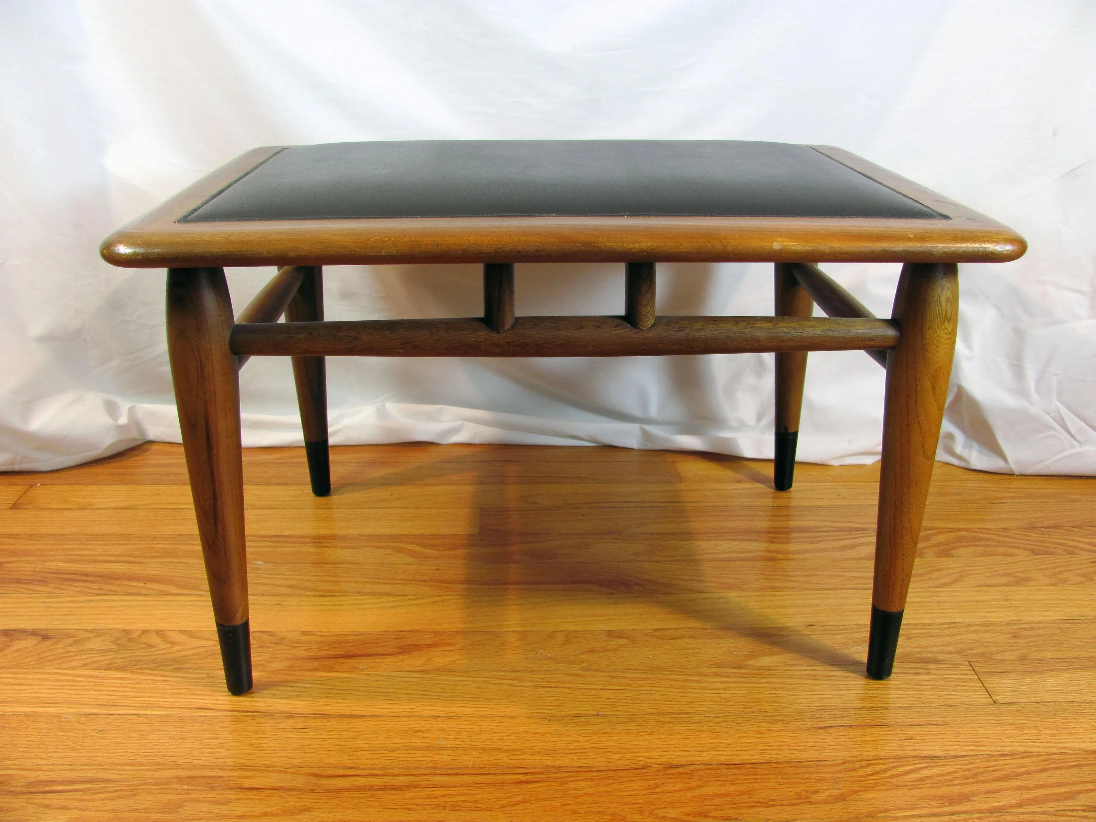 1964 Andre Bus for Lane Acclaim 900 Walnut Foot Stools Ottoman - A Pair