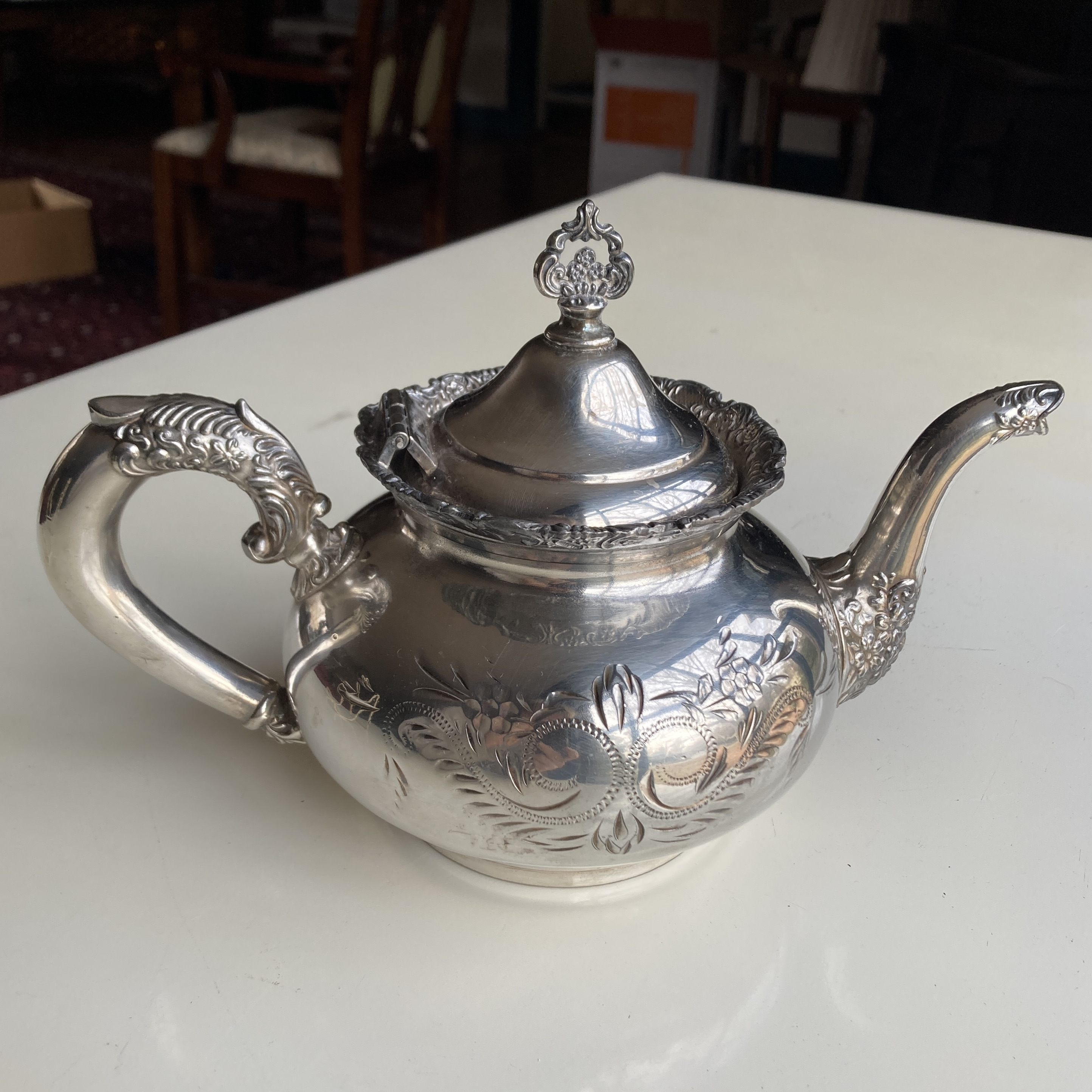 Antique silver teapot value shop