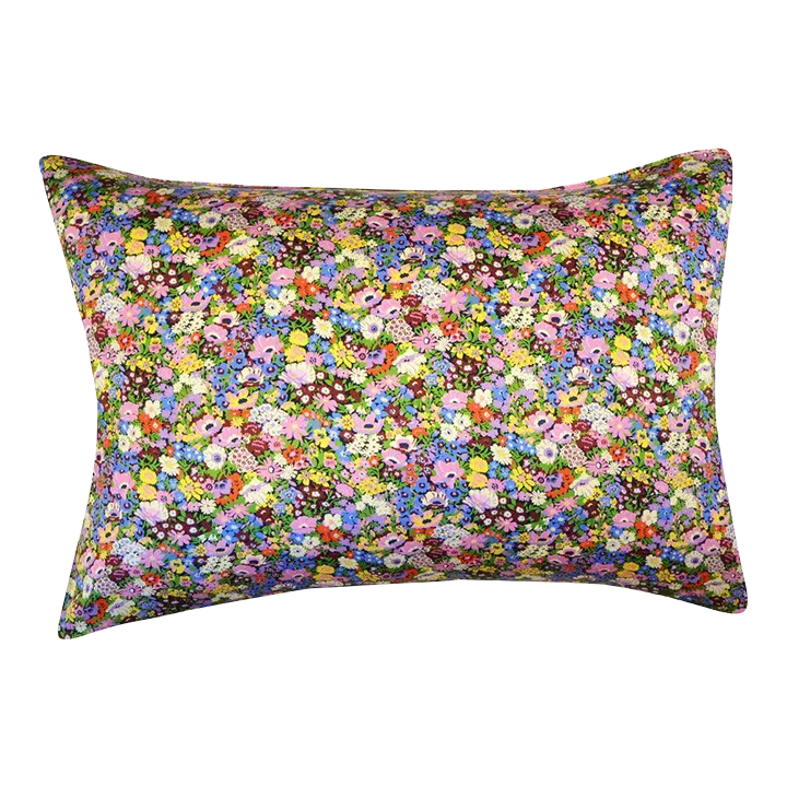 Silk Pillowcase Made With Liberty Fabric Thorpeness Plum
