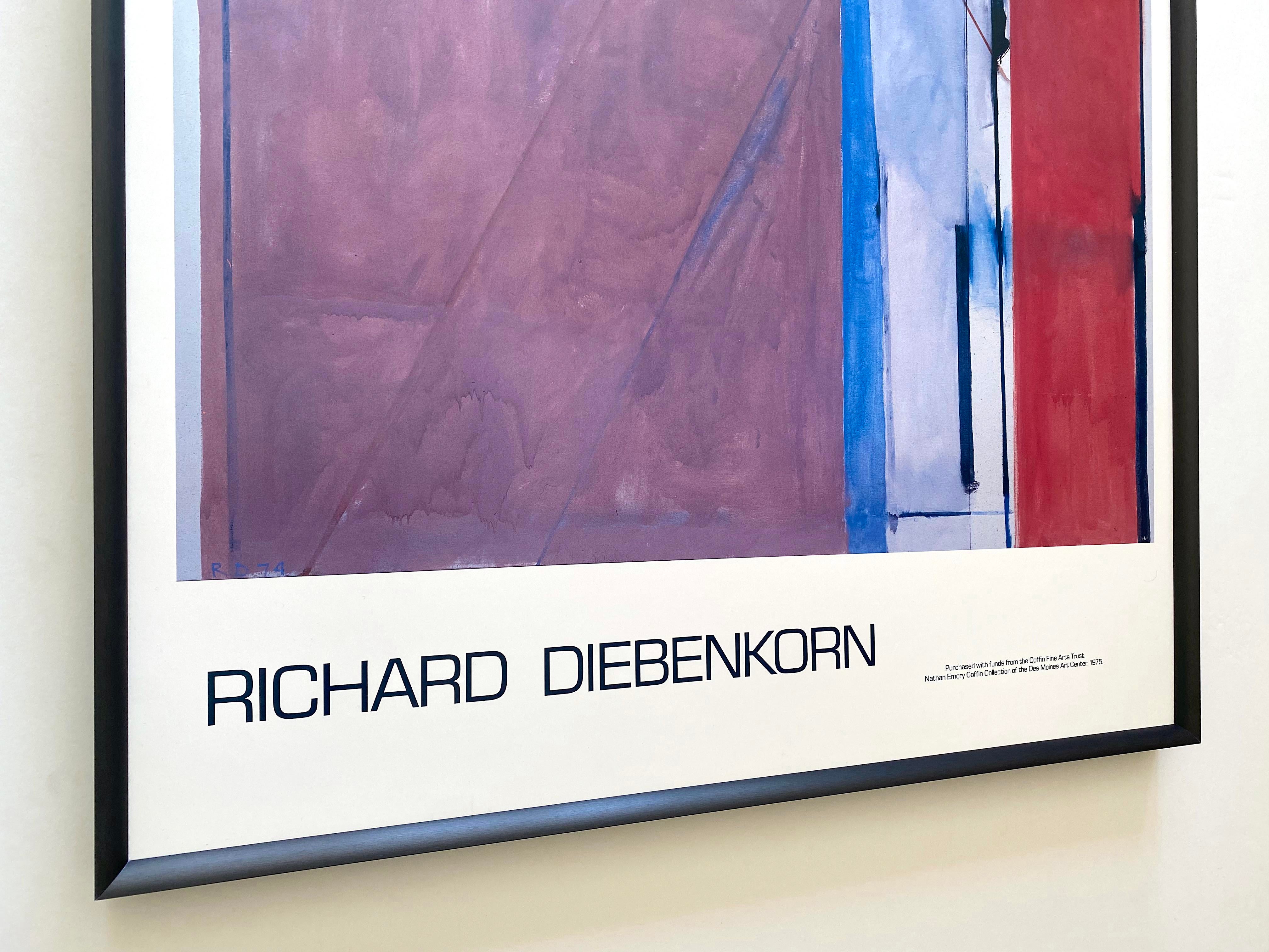 Richard Diebenkorn Vintage 1975 Abstract Expressionist