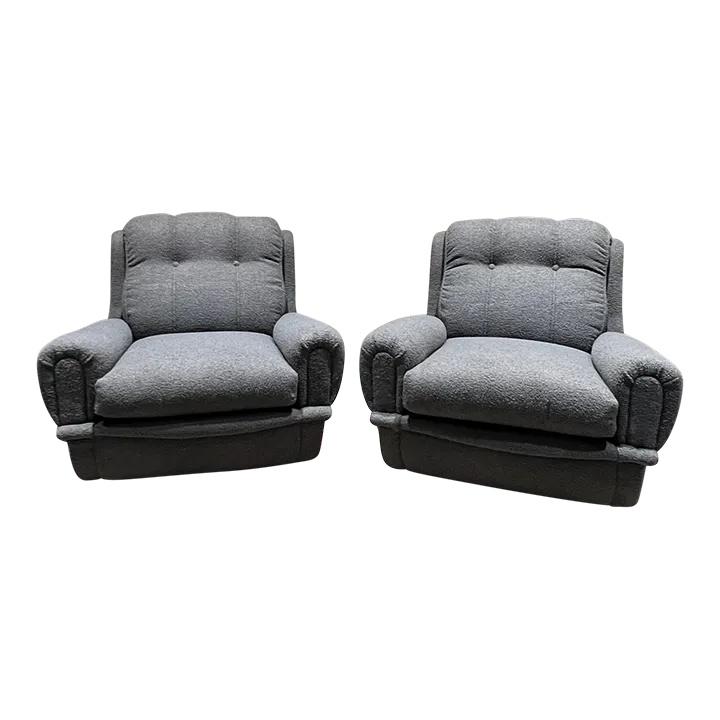 1960s Munari for Poltrona Italian Lounge Chairs Set of Two