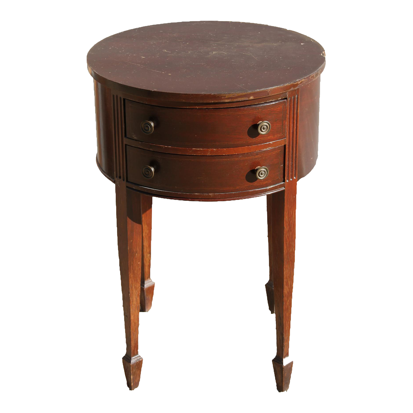 Round Two Drawer Hallway Table Chairish