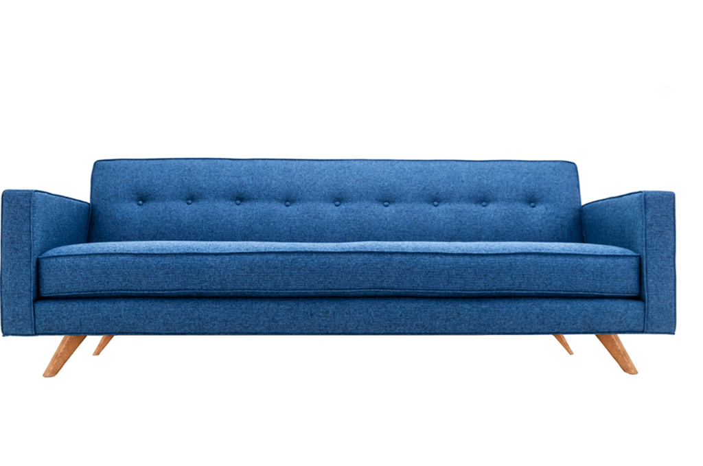 Clad Home MidCentury Style Custom Tufted Sofa Chairish