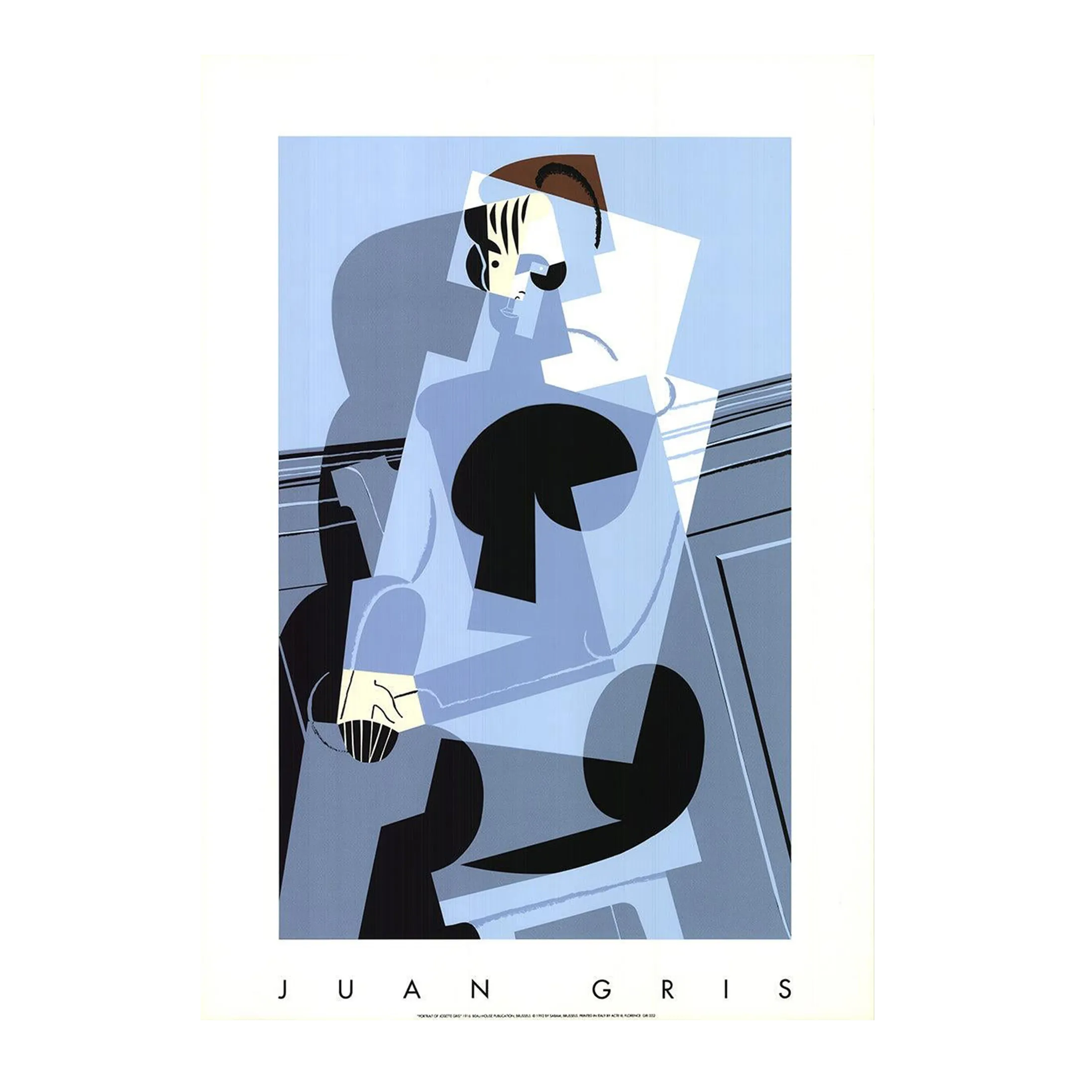 1992 Juan Gris 'Portrait of Josette Gris' Cubism Serigraph Chairish