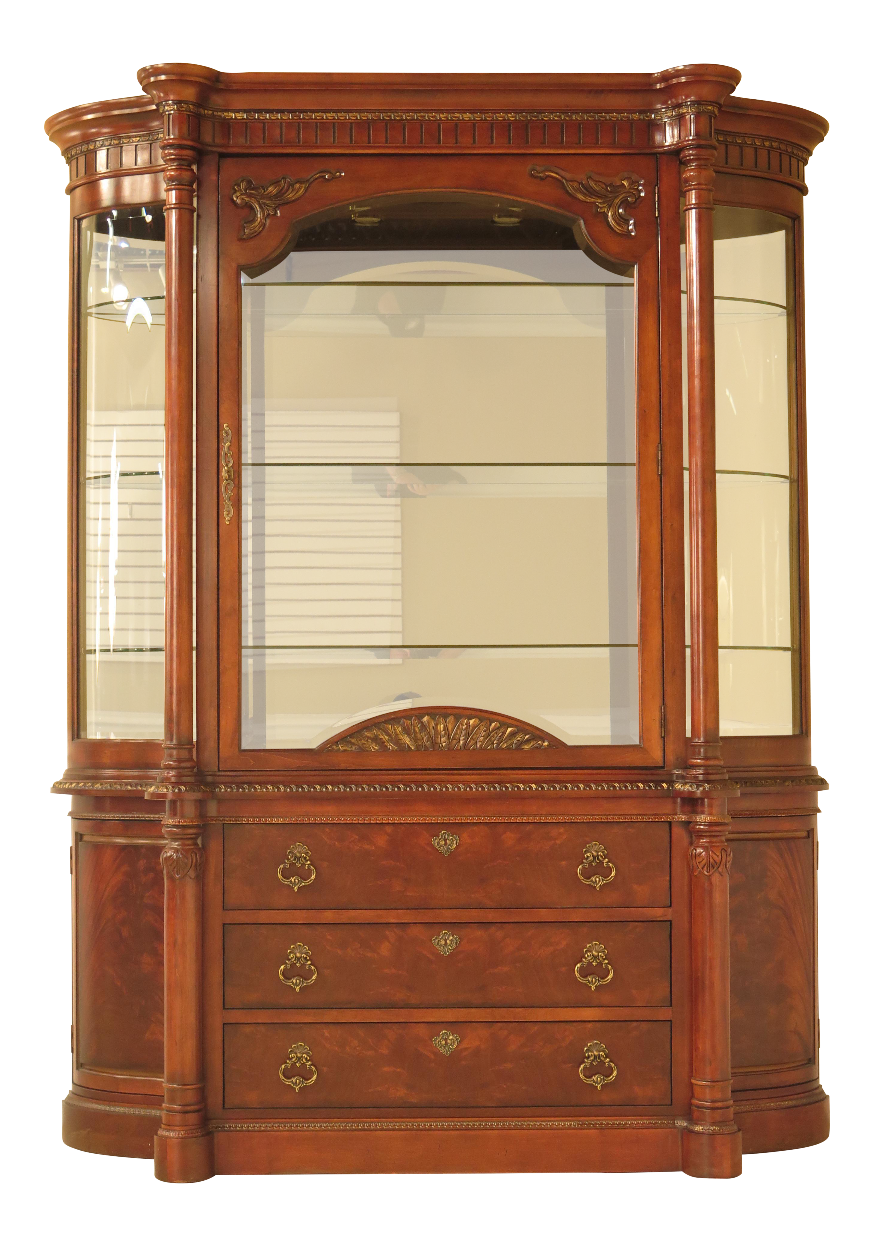 Century Furniture Beveled Glass Mahogany China Cabinet Chairish