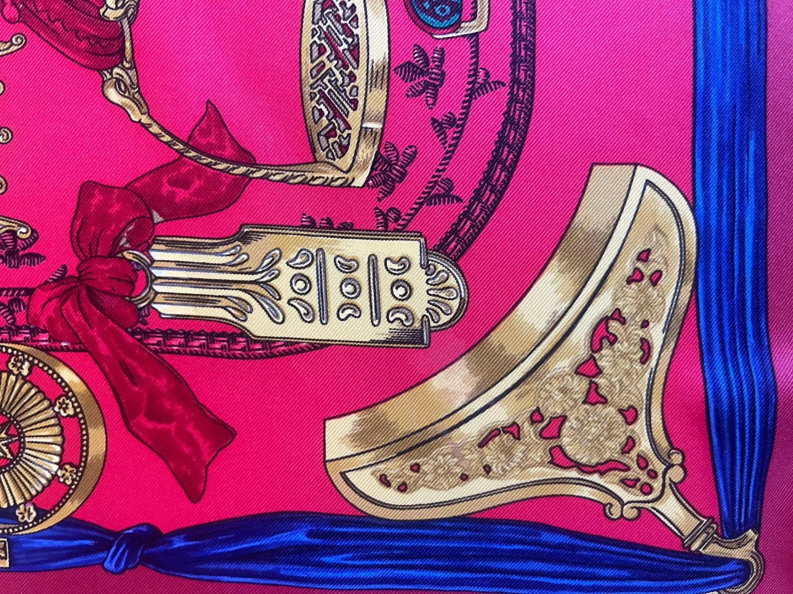 HERMÈS ETRIERS シルクスカーフ Hermès Silk Scarf « Étriers » 1964 | Chairish