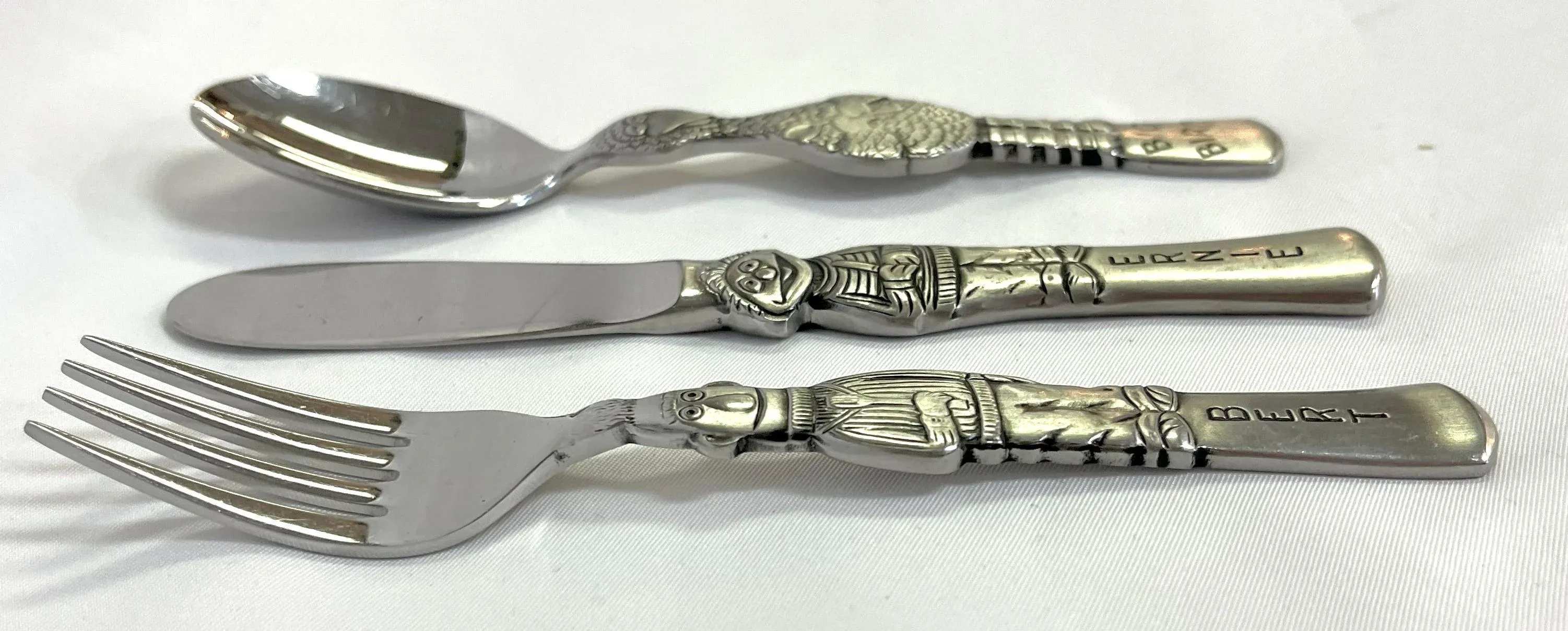 Vintage Gorham Silver of Japan Muppets Themed 3-Piece Youth