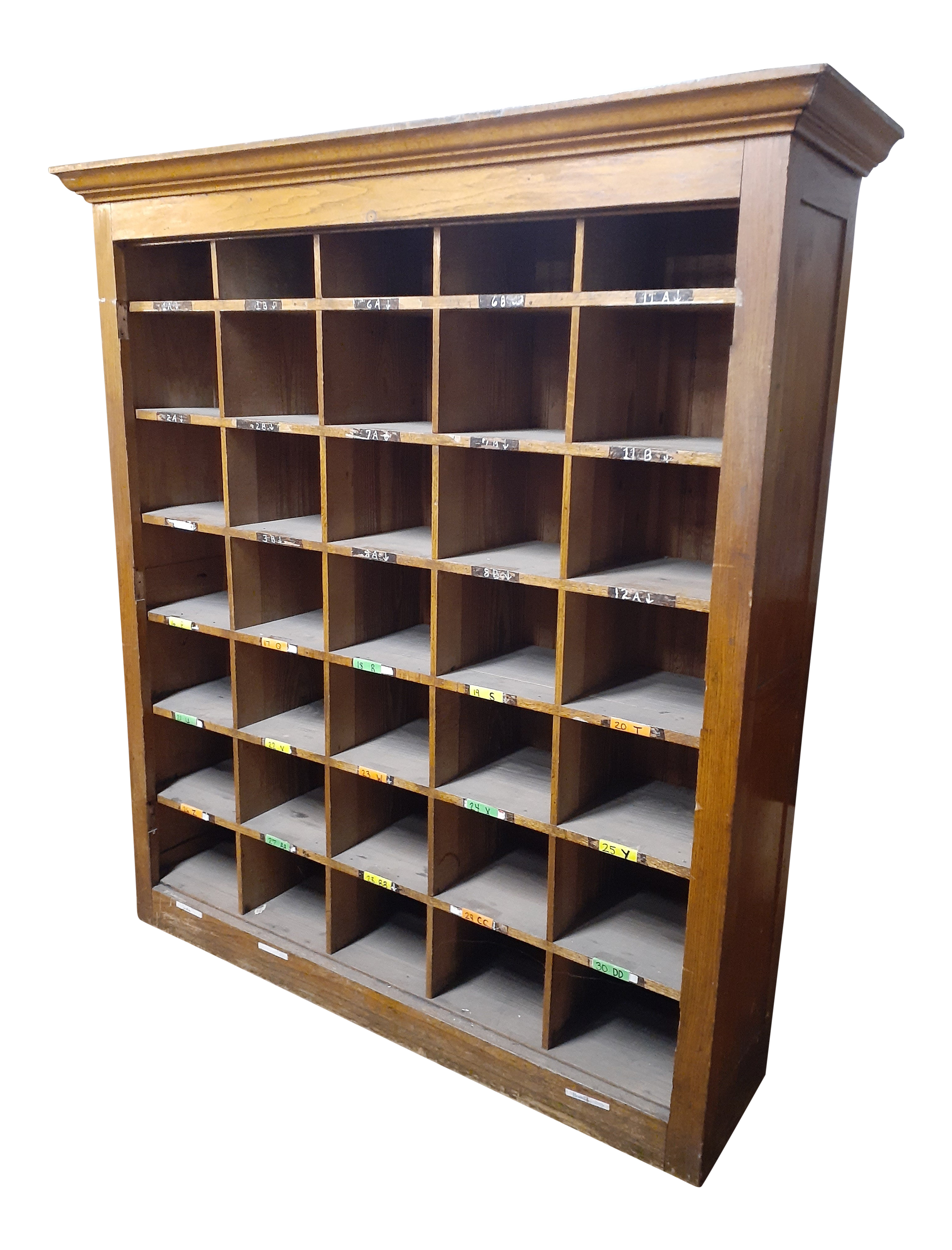 1940s Vintage Mid Century Modern Oak Storage Cabinet Chairish