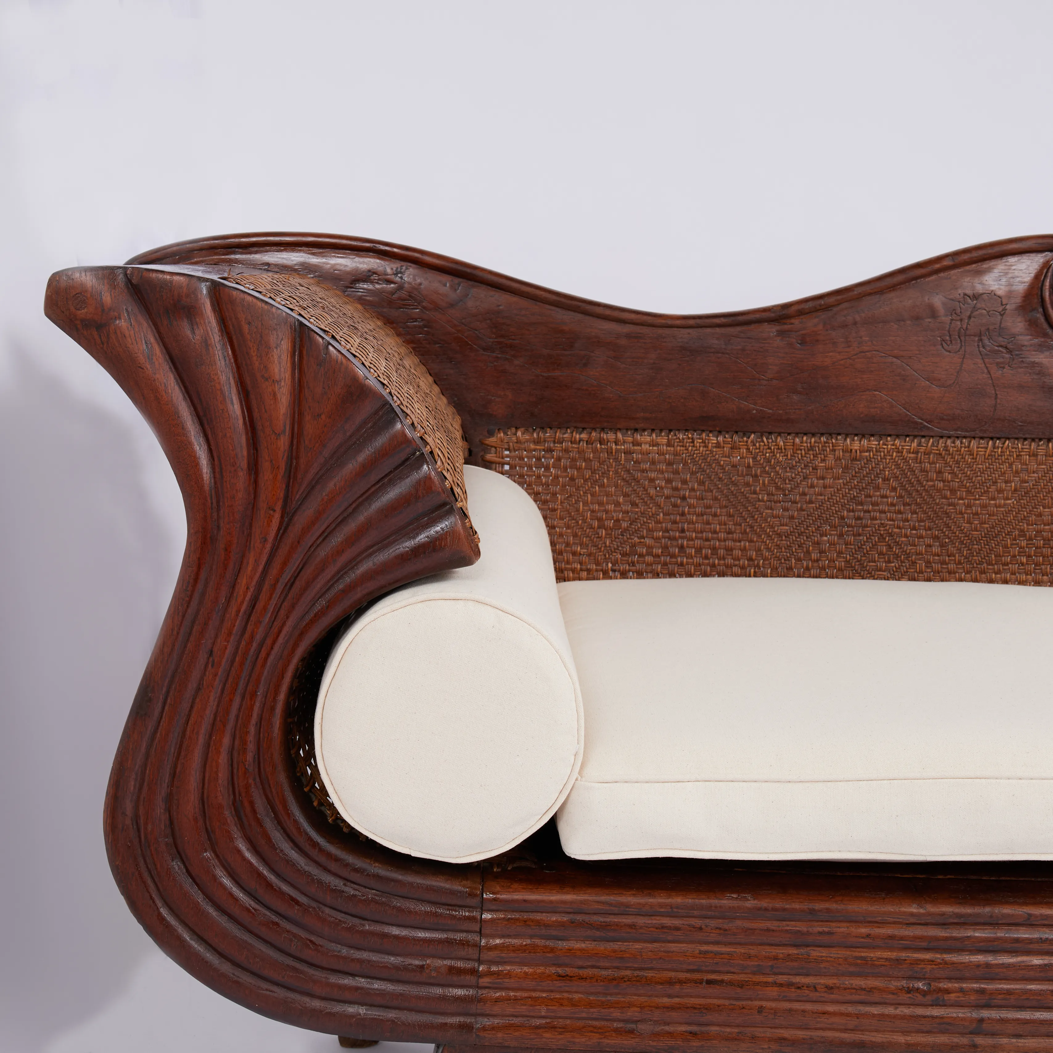 Antique Anglo Indian Empire Settee or Sofa | Chairish, image size:3415x3415