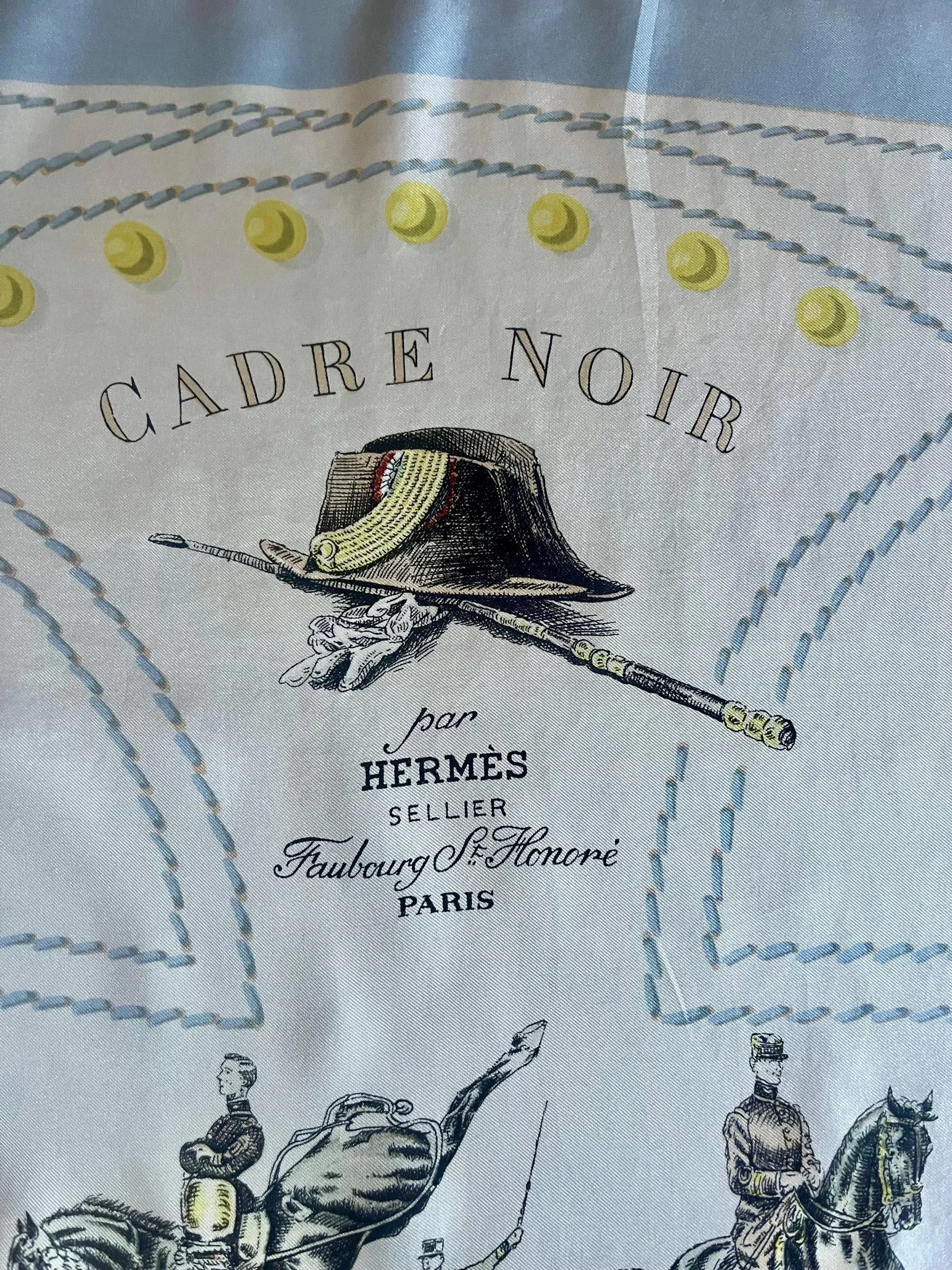 Hermès Silk Scarf “Cadre Noir” 1960 | Chairish