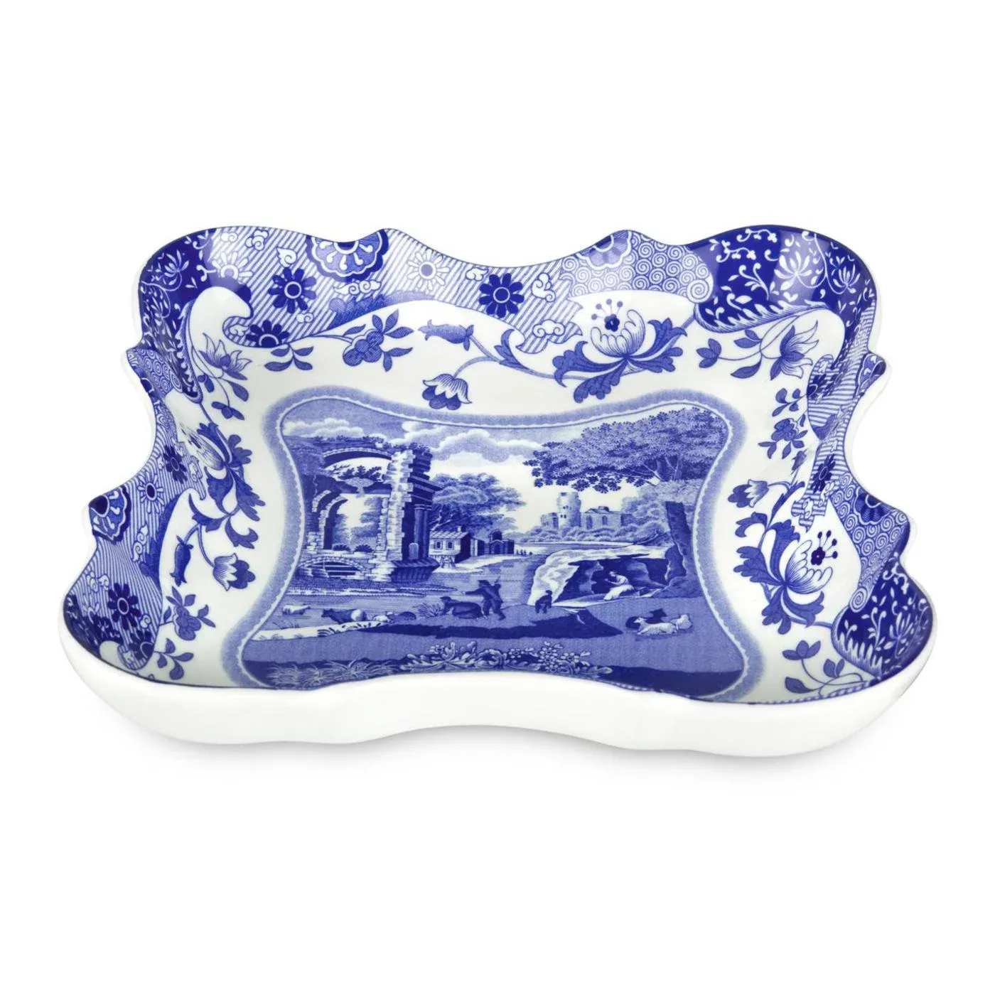Spode Blue Italian Devonia Tray Chairish