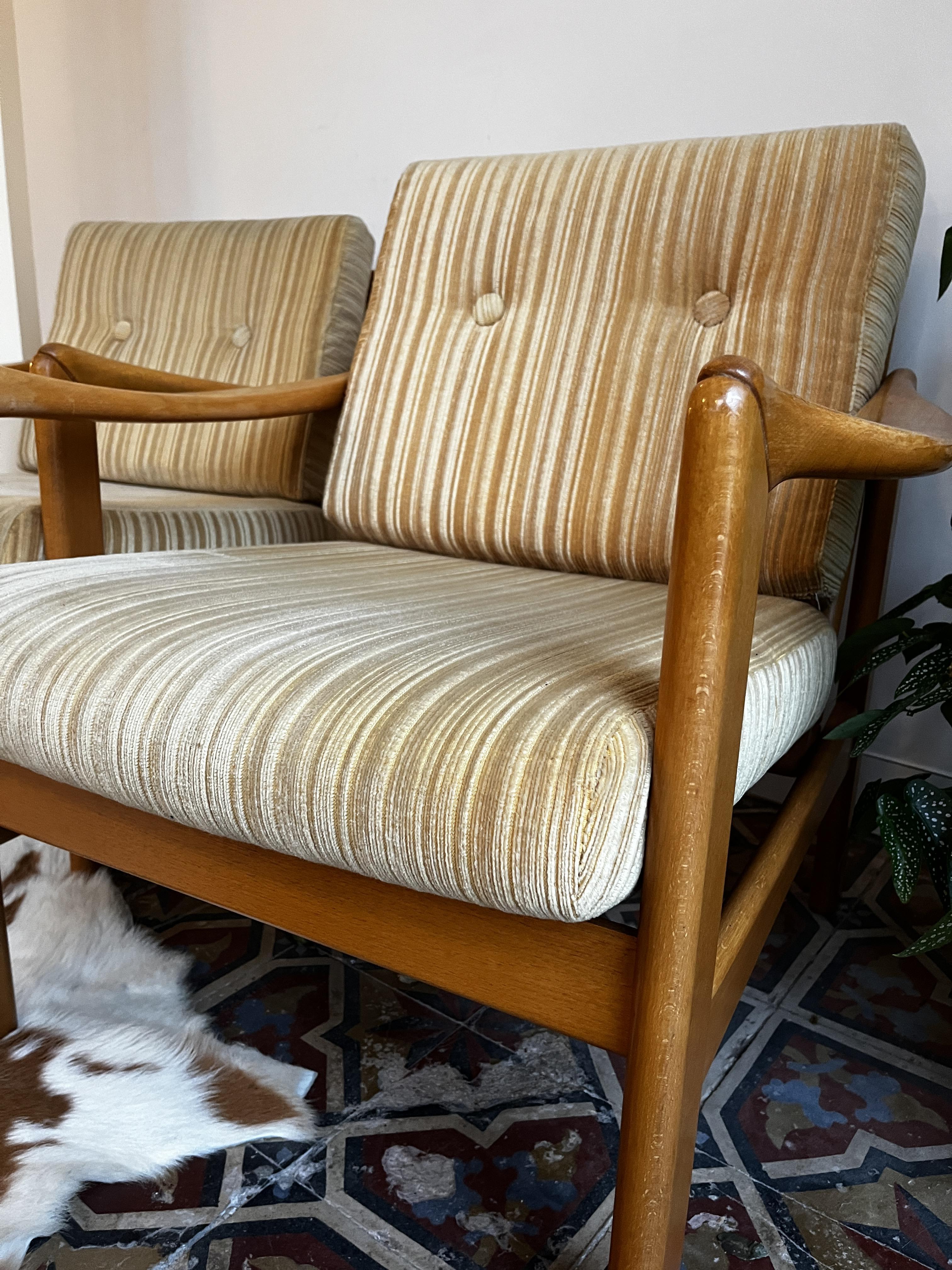 Vintage Lounge Chairs by Walter Knoll for Walter Knoll, 1960s, Set of 2