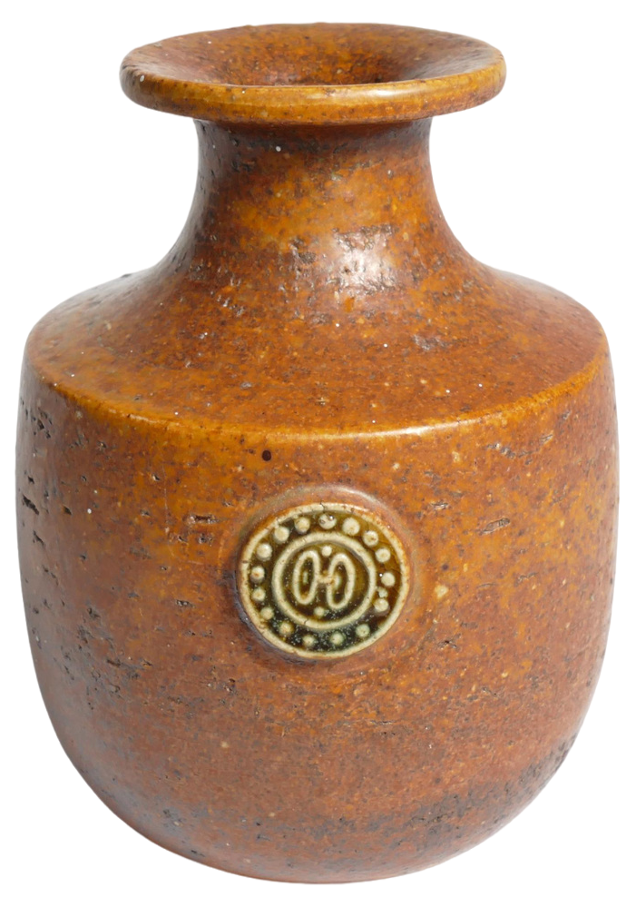 Desert Brown Sahara Vase by Sven Wejsfelt for Gustavsberg, Sweden, 1970s
