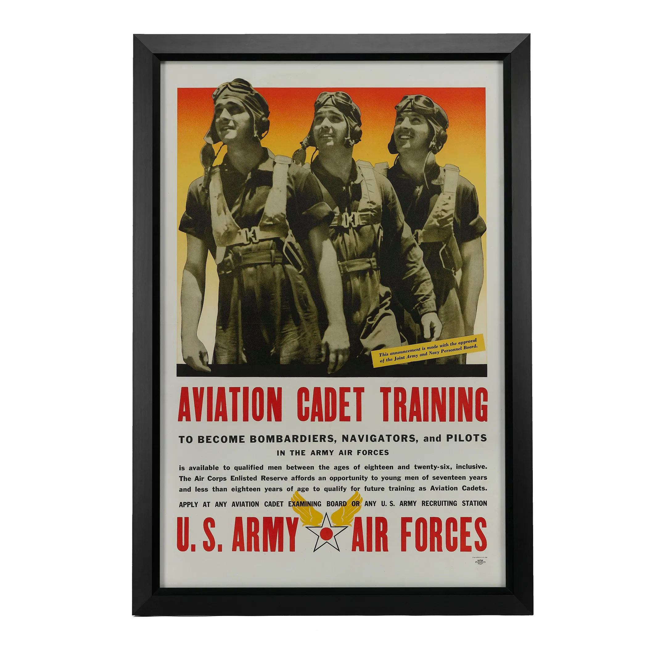 Aviation Cadet Training, US Army Air Force&quot; Vintage WWII 