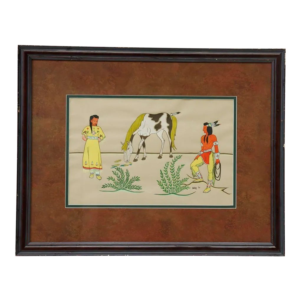 Native American Horse Painting