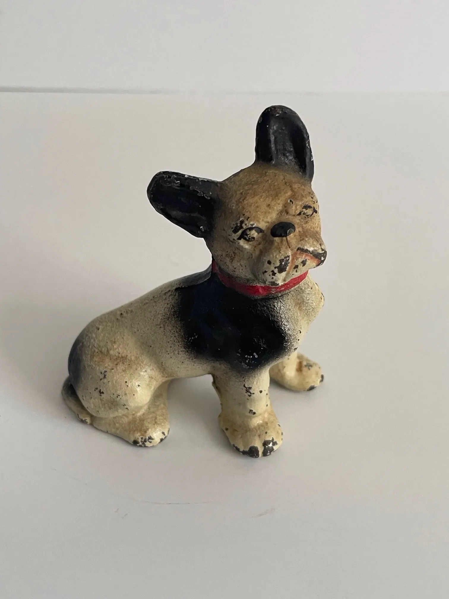50s Vintage Chalkware French Bulldog 置物 Vintage Carnival
