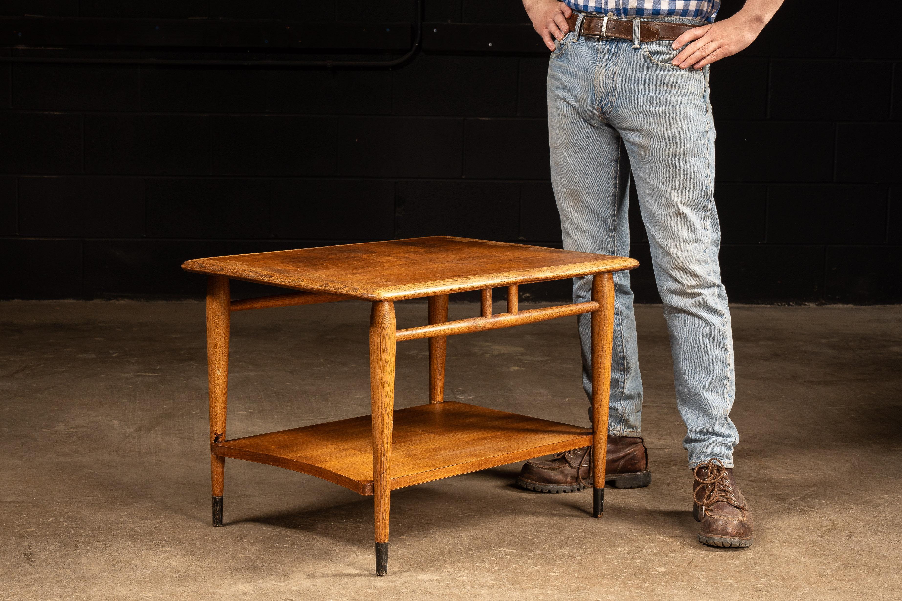 1960s Vintage Lane Walnut Side Table | Chairish