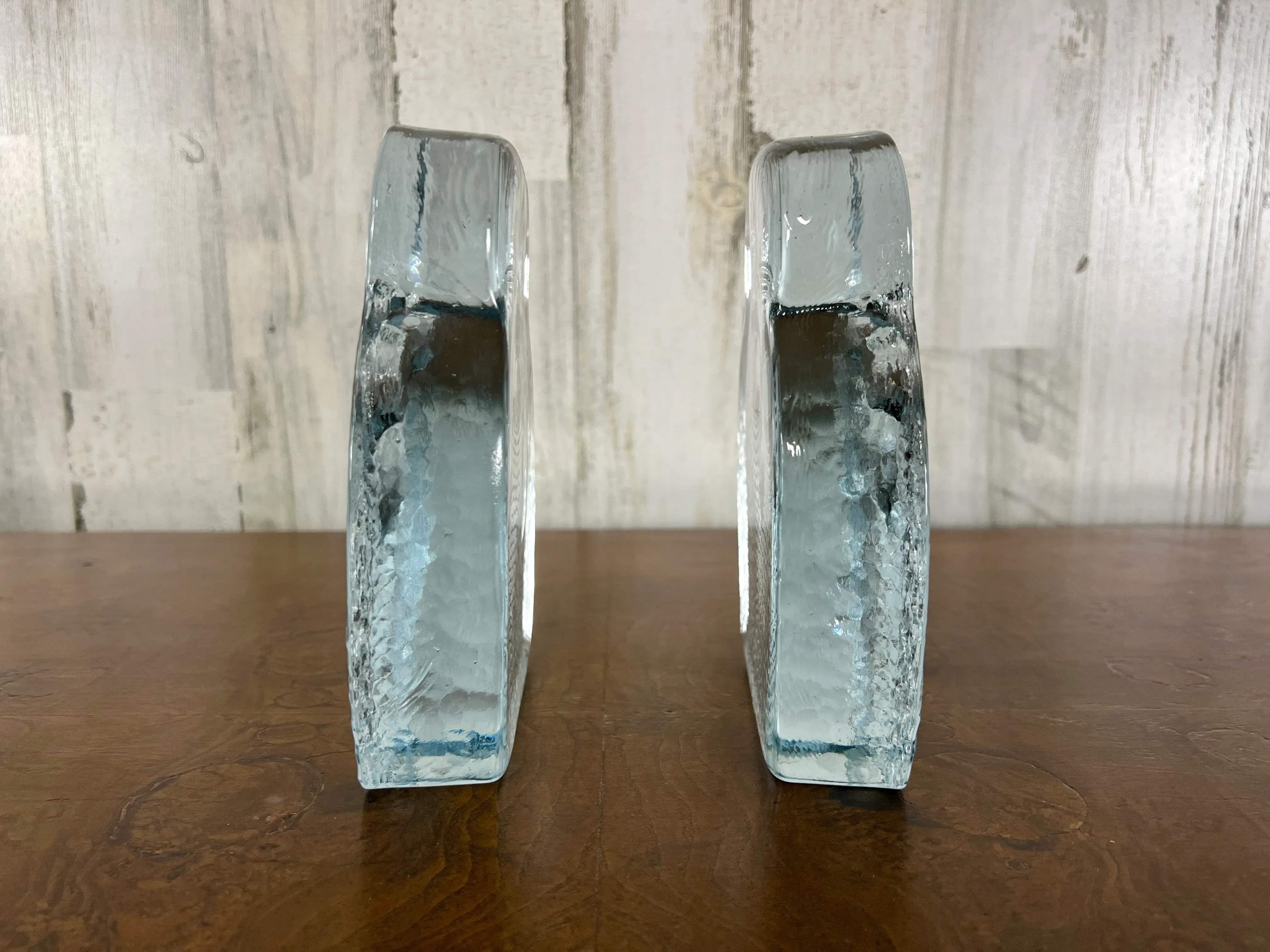 Blenko Glass Owl Book Ends | Chairish