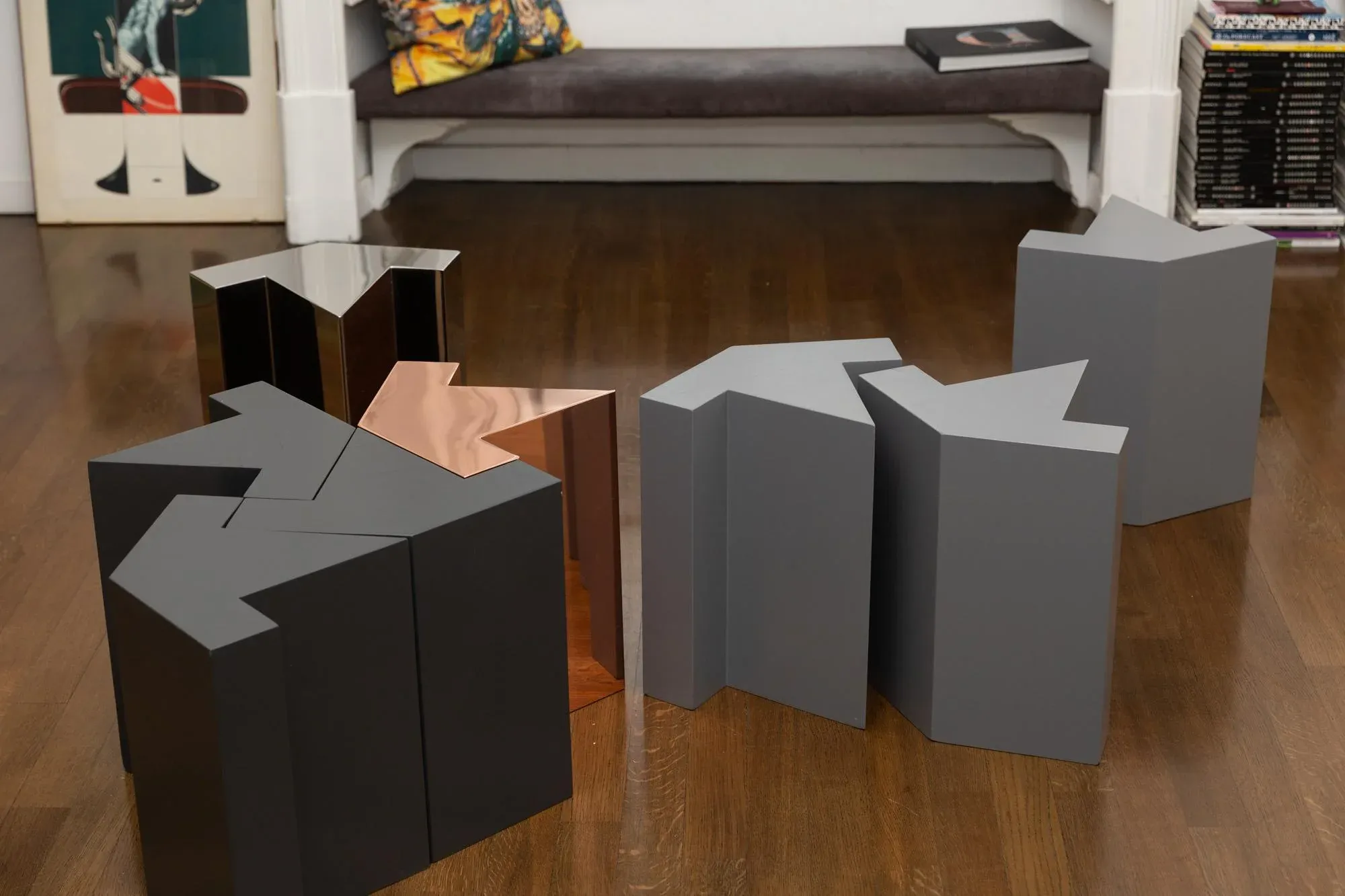 All You Can Seat Modular Stool or Side Table by Samer Alameen