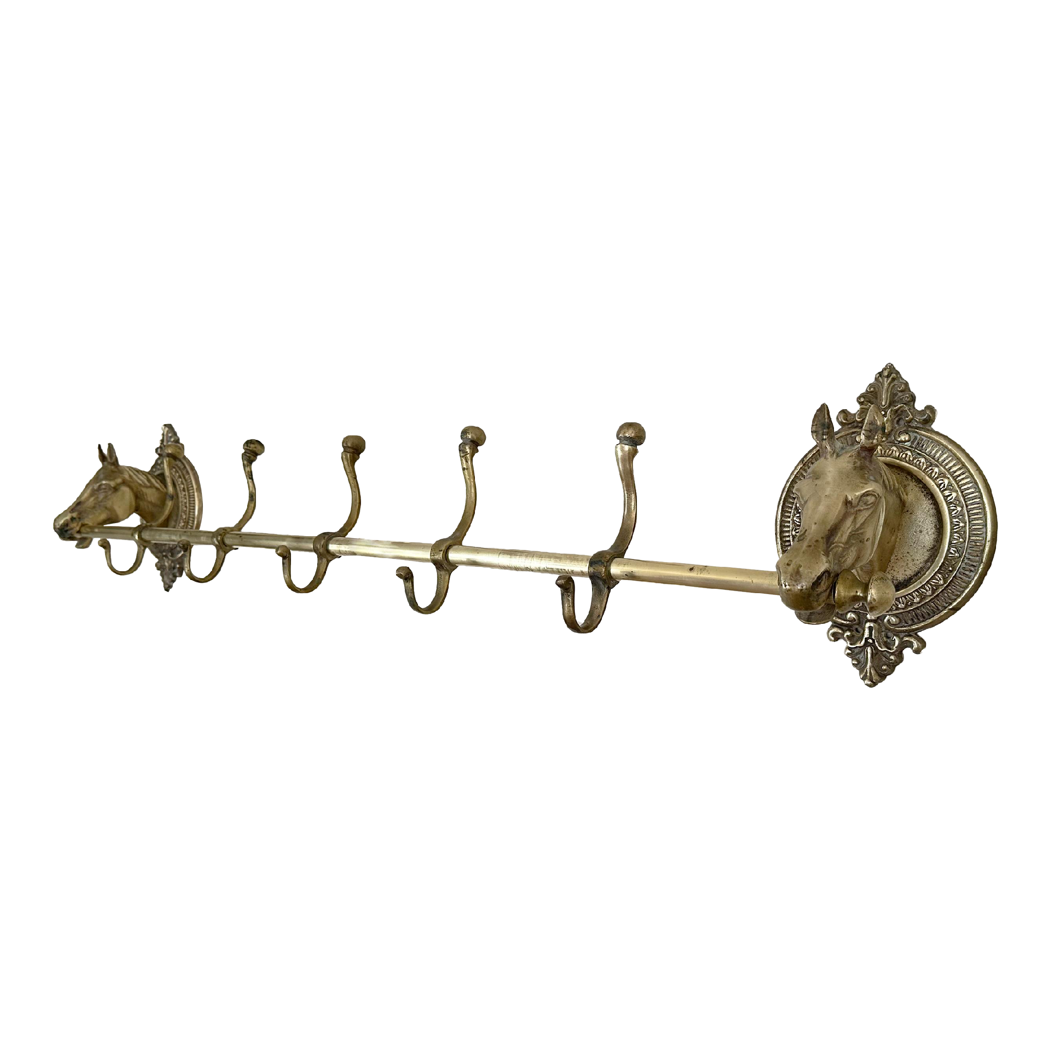 Vintage Coat Rack, 1940s Vintage Horse Coat Hooks Chairish