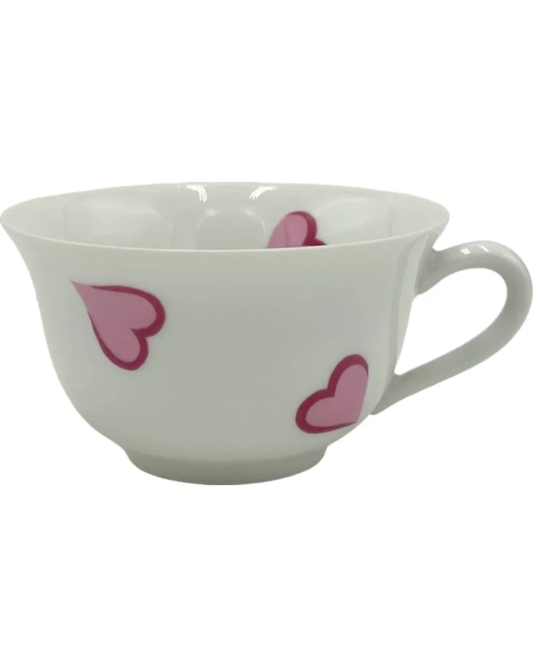 Vintage D. Porthault Limoges Porcelain Les Coeurs Pink Hearts Tea