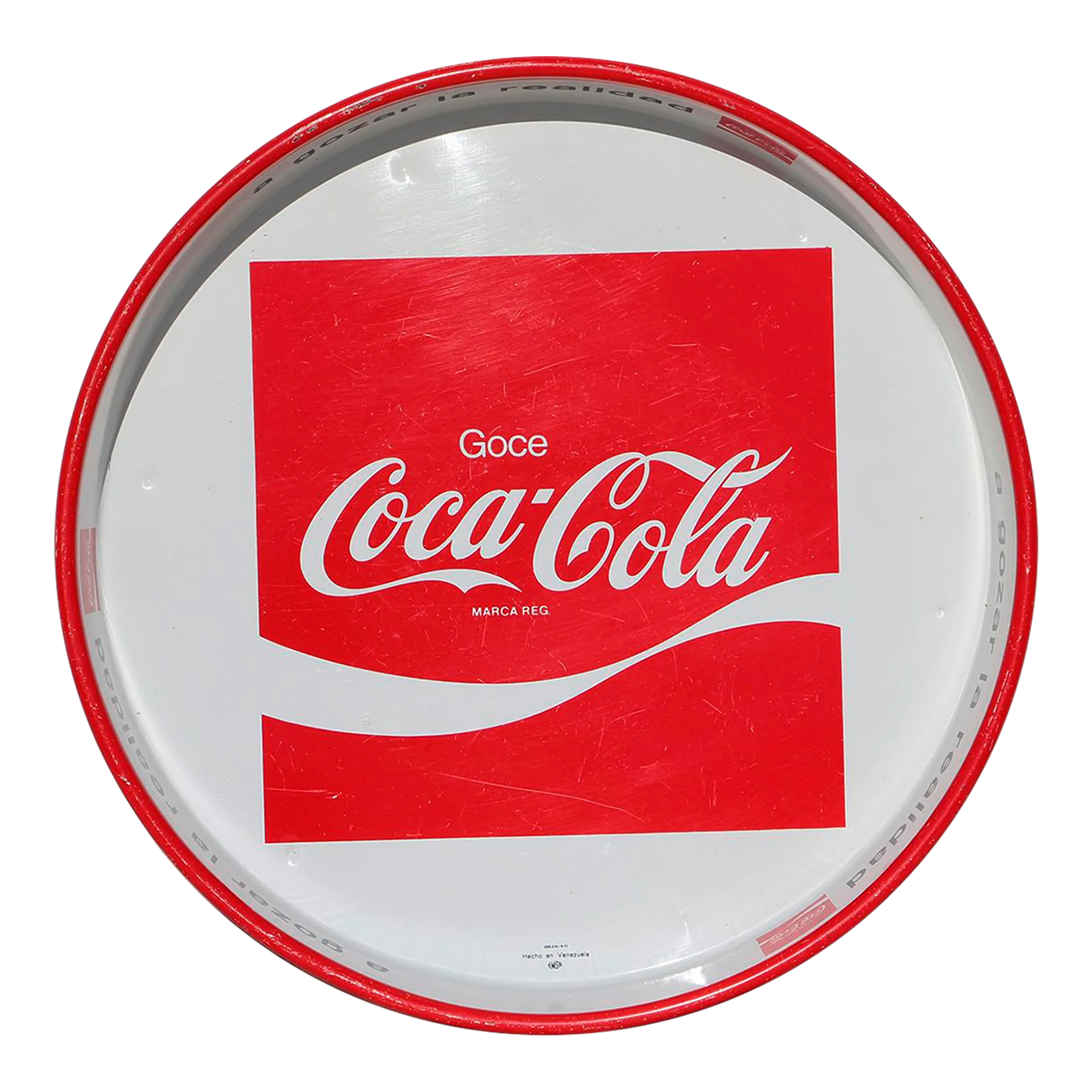 1970s Rare Coca-Cola Advertising Serving Tray, Venezuela