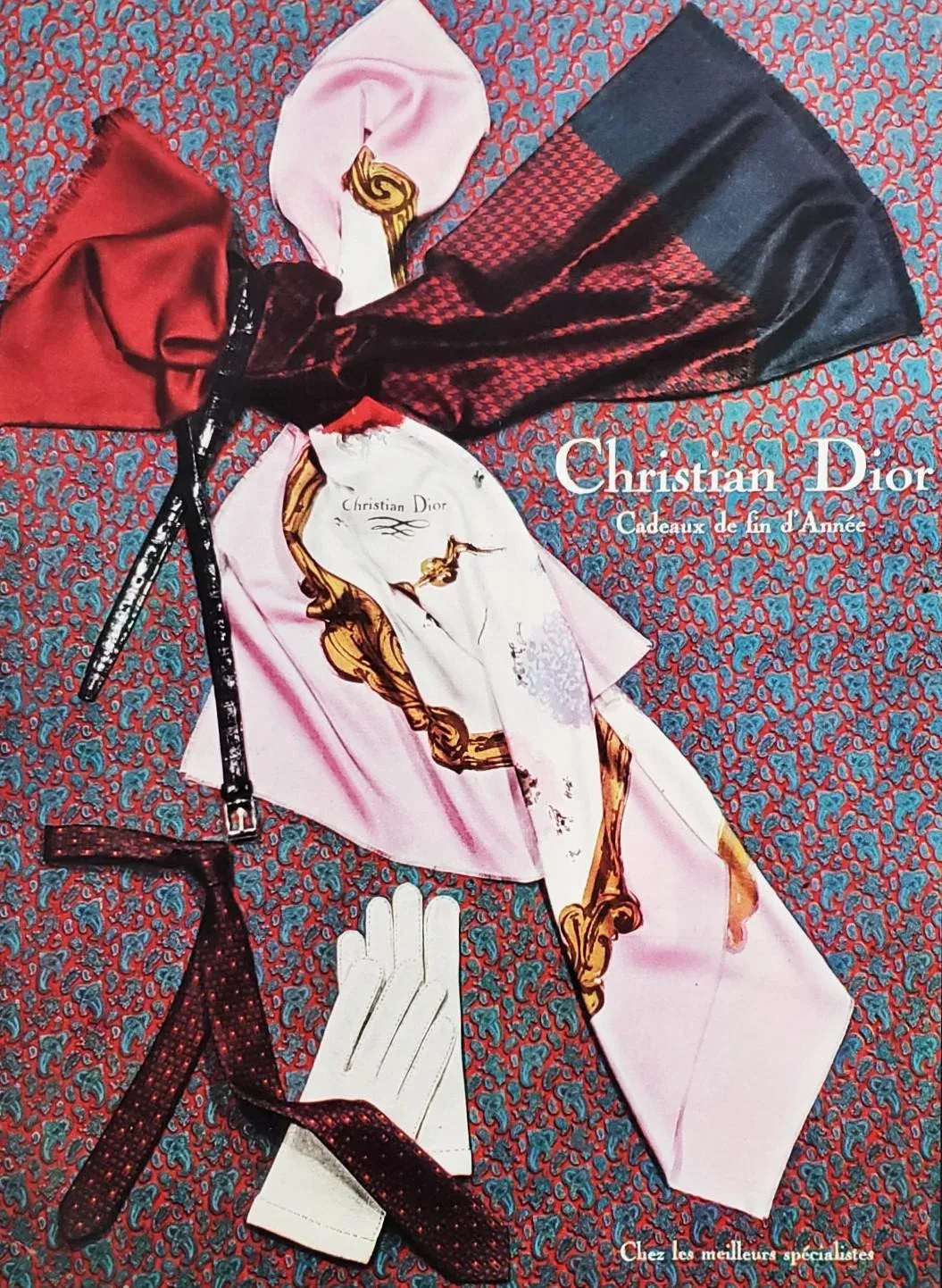 1963 Mid-Century Christian Dior Advertisement Print for Luxury