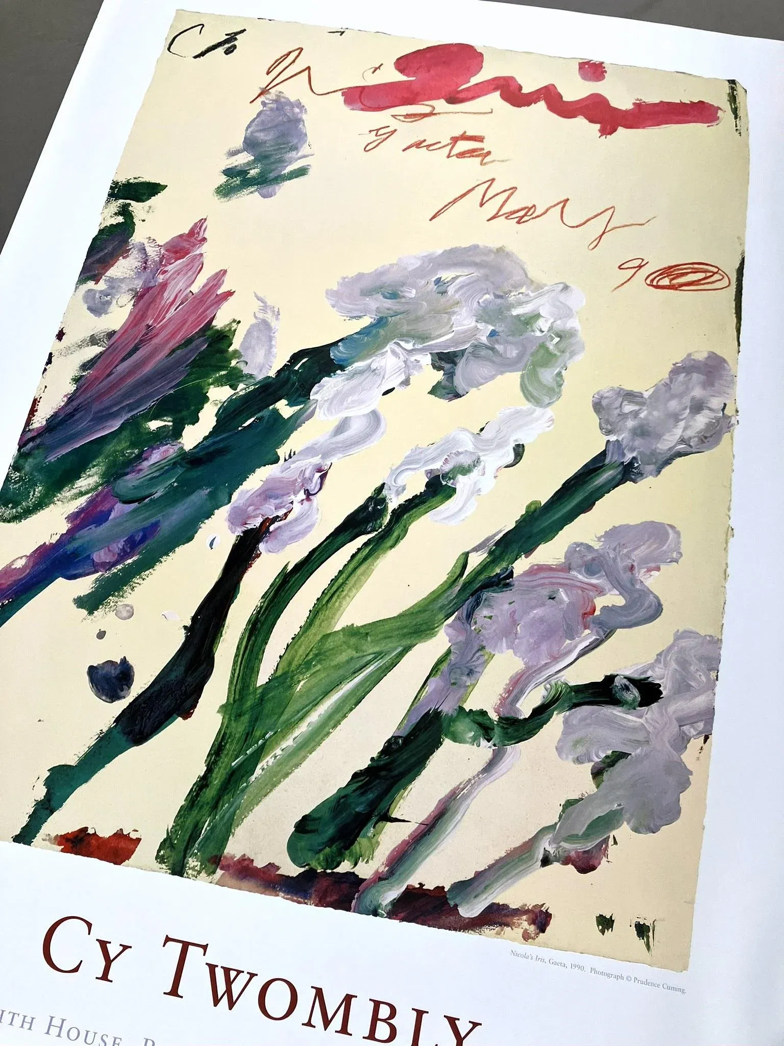 Cy Twombly Original 2002 Royal Botanic Garden Edinburgh Exhibition