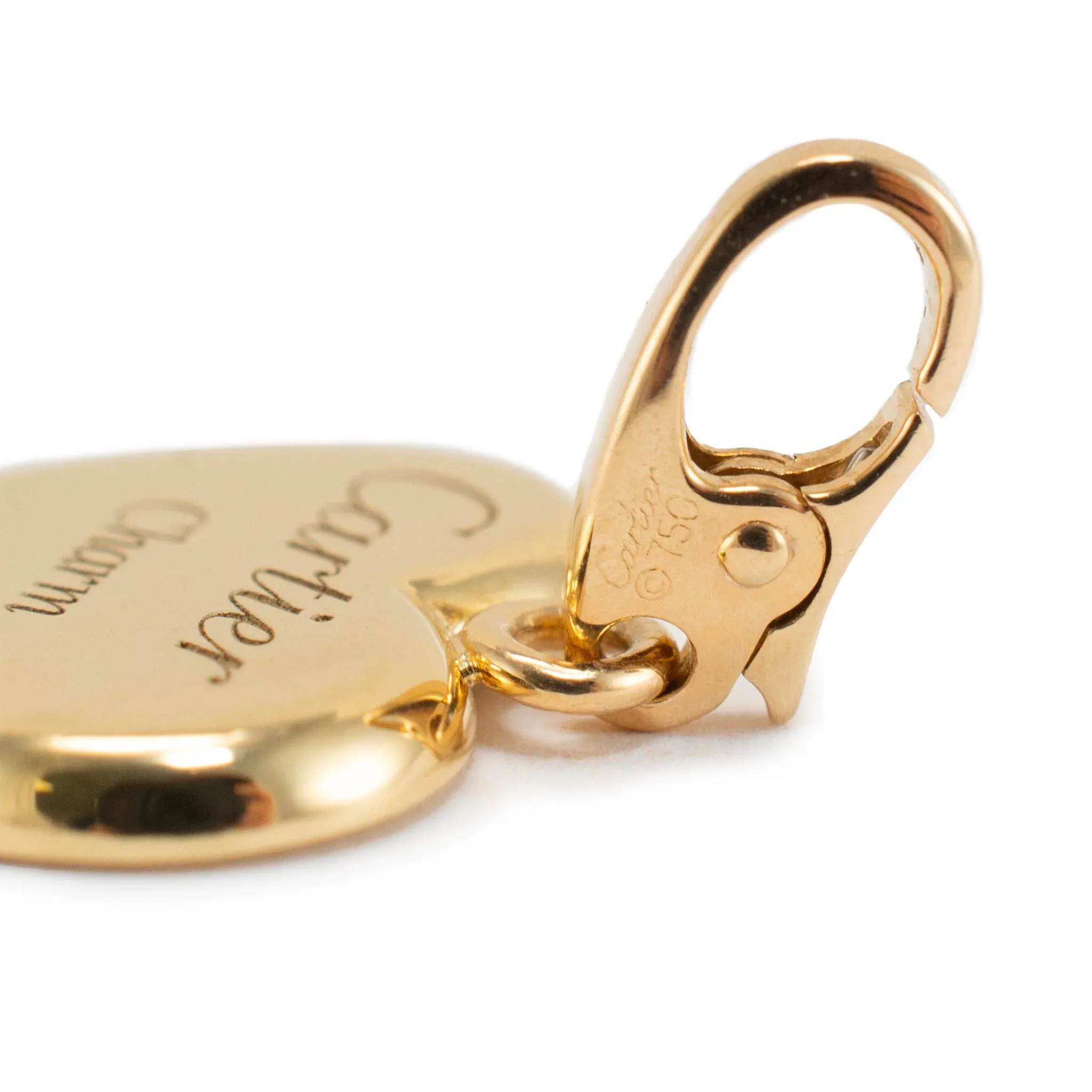 Late 20th Century Vintage Cartier 18k Yellow Gold Charm Club Heart