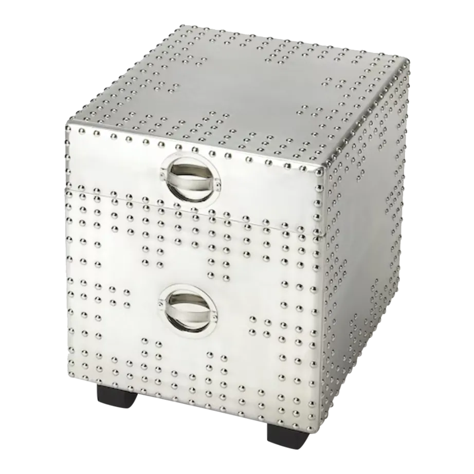 Iconic Metal File Cabinet, Silver | Chairish, image size:922x922