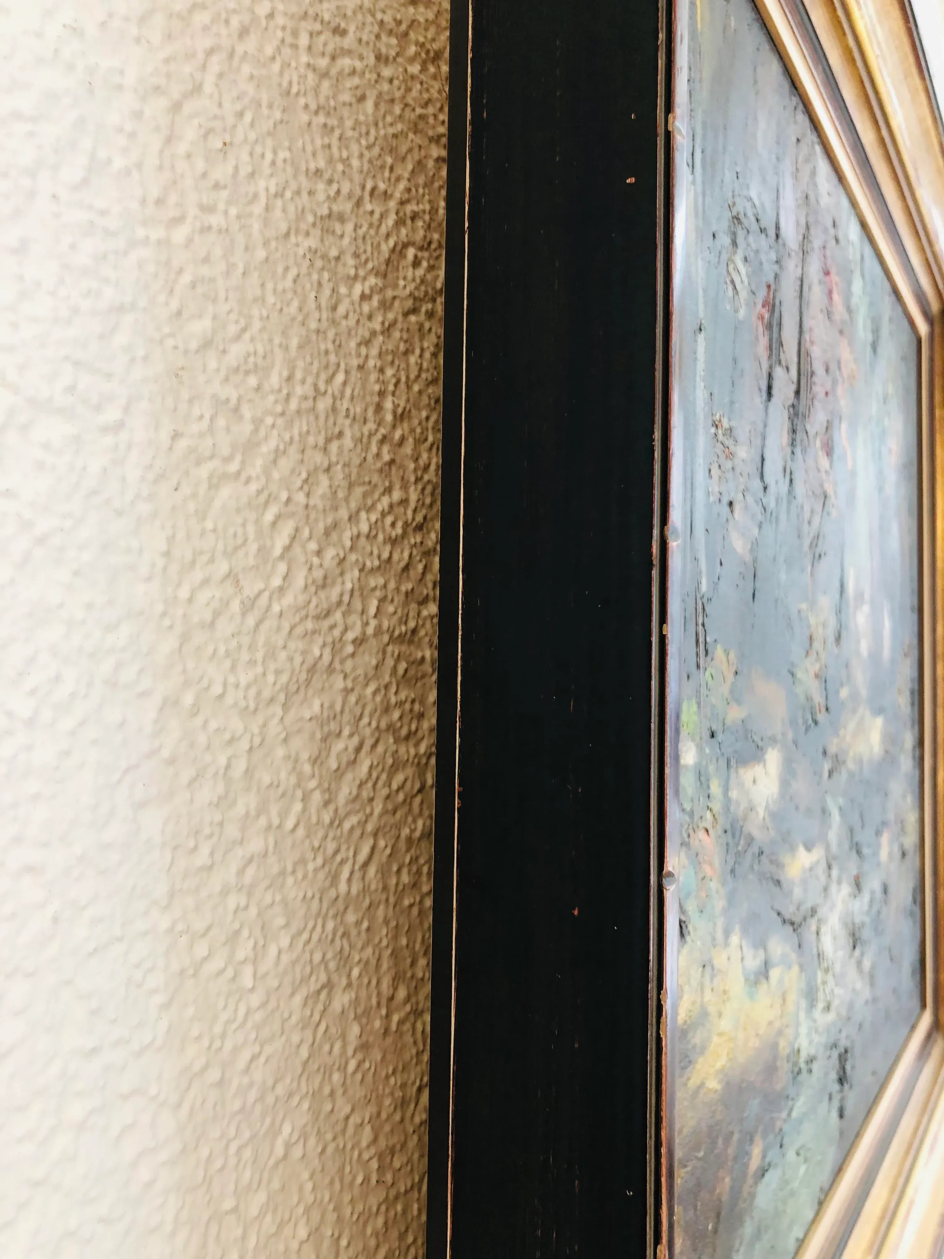 Adolfo Carducci, Sous bois et ruisseau, Oil on Canvas, Framed