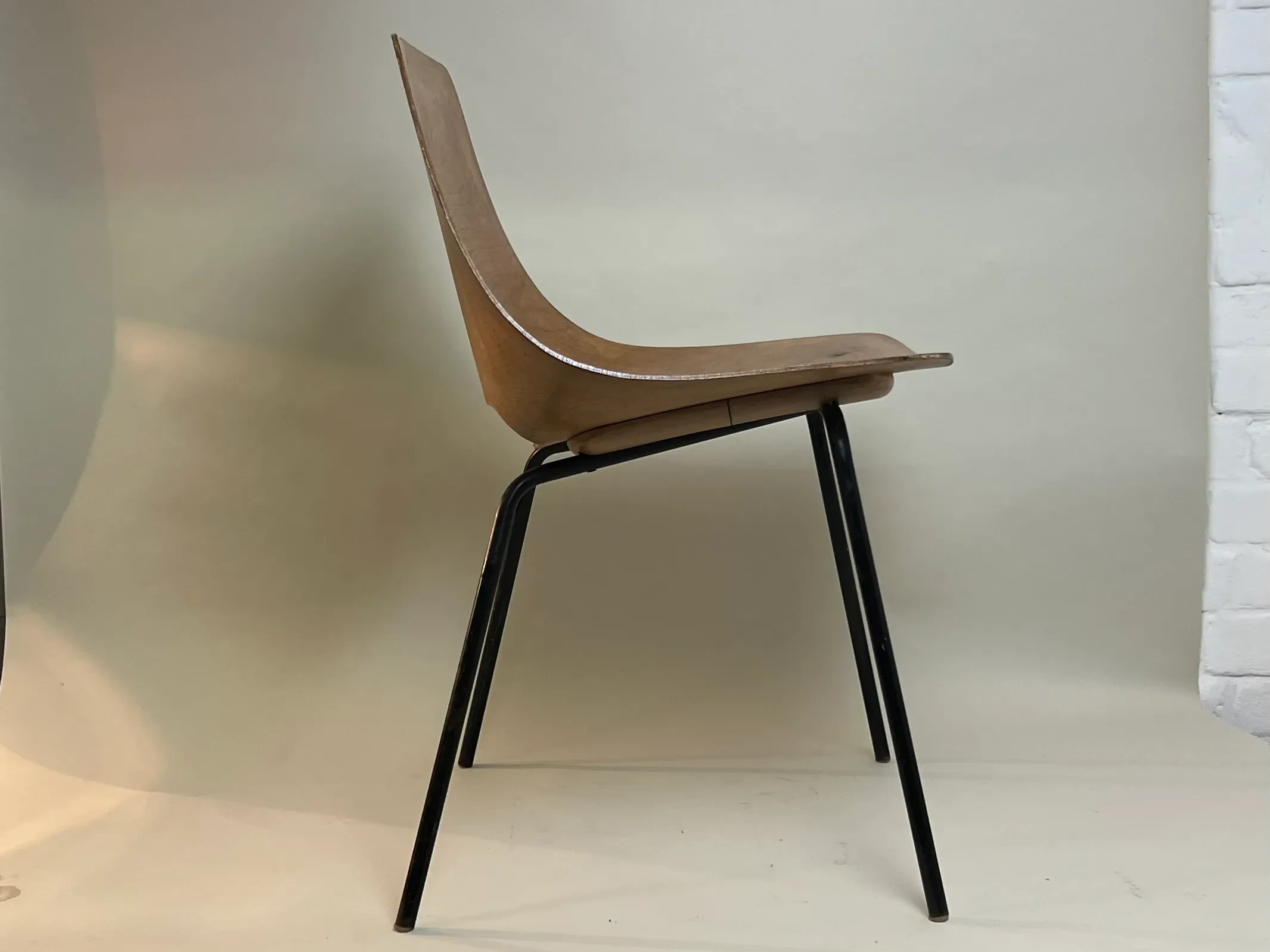 Tonneau Chair by Pierre Guariche for Steiner Paris, 1950s | Chairish
