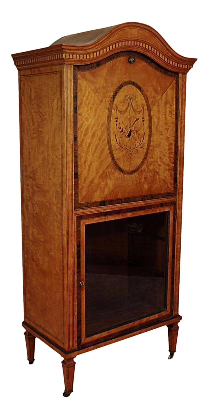 Antique Satinwood Musical Inlaid French Adams Sheet Music