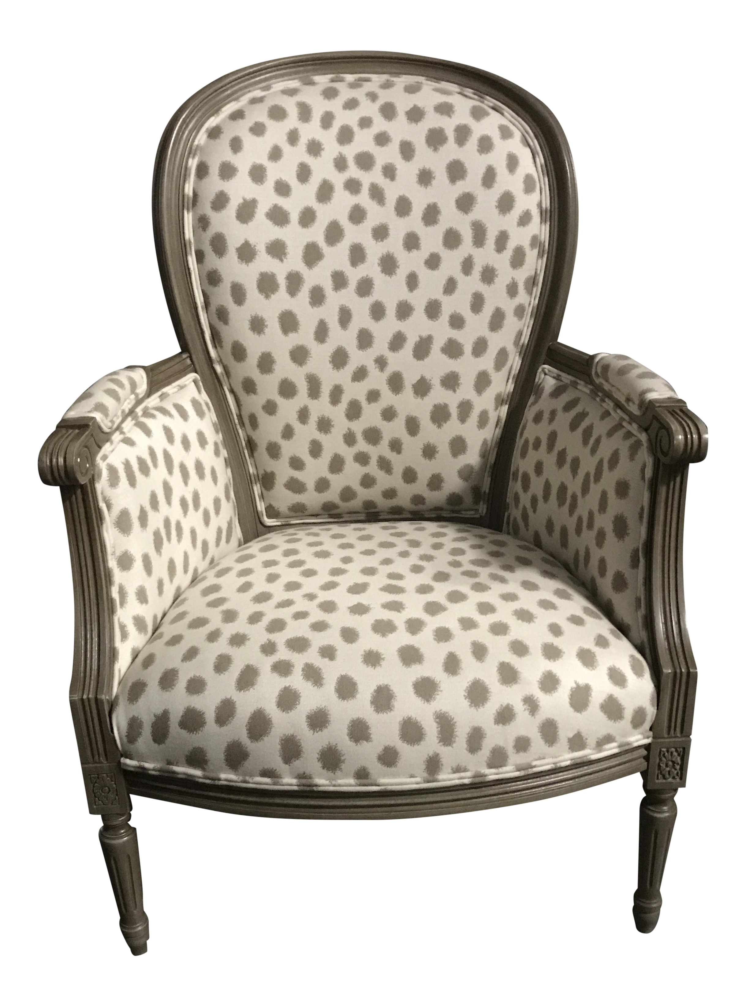 Modern Polkadot Germaine Accent Chair | Chairish