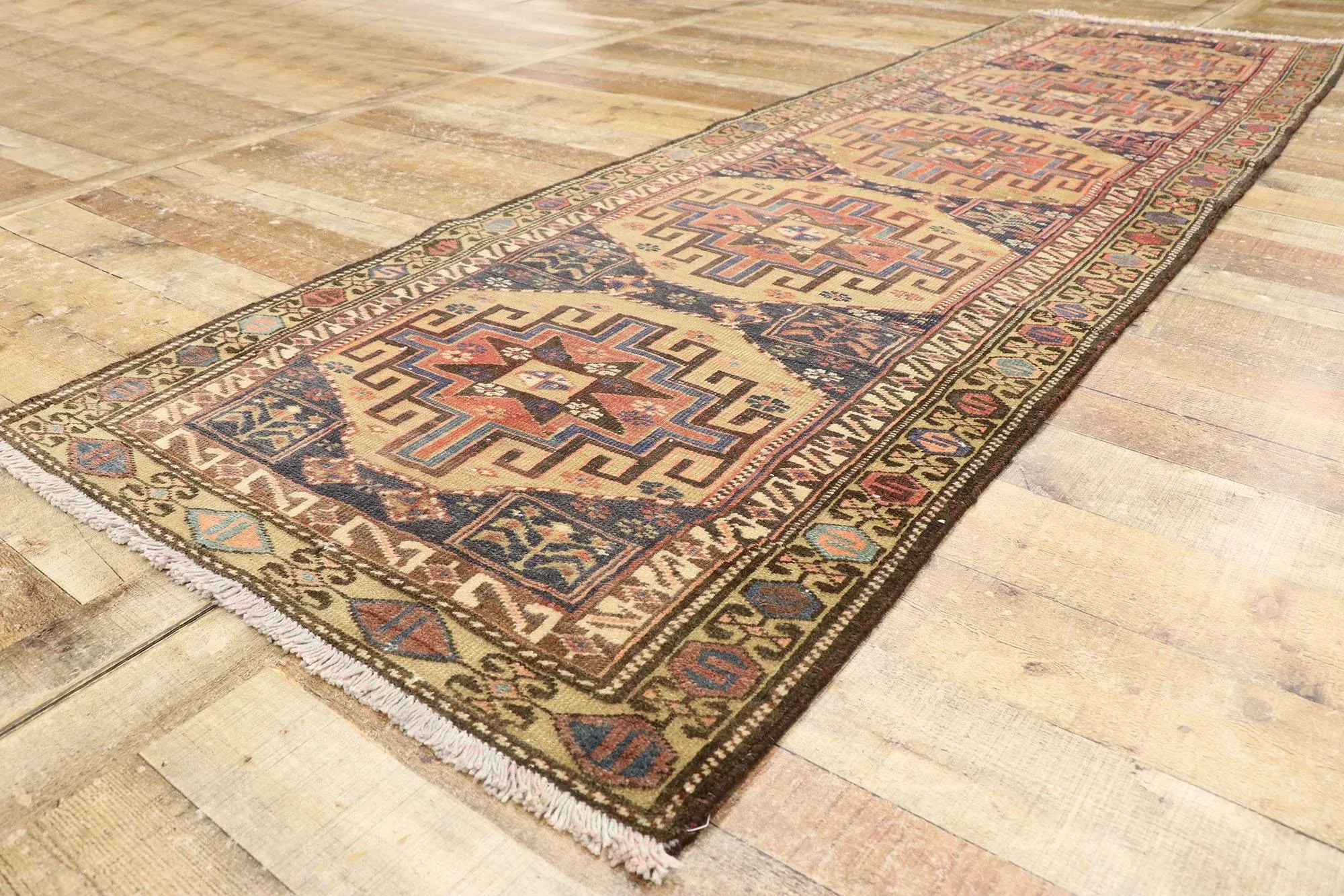 Antique Persian Malayer Rug Runner - 03\'01 X 09\'08
