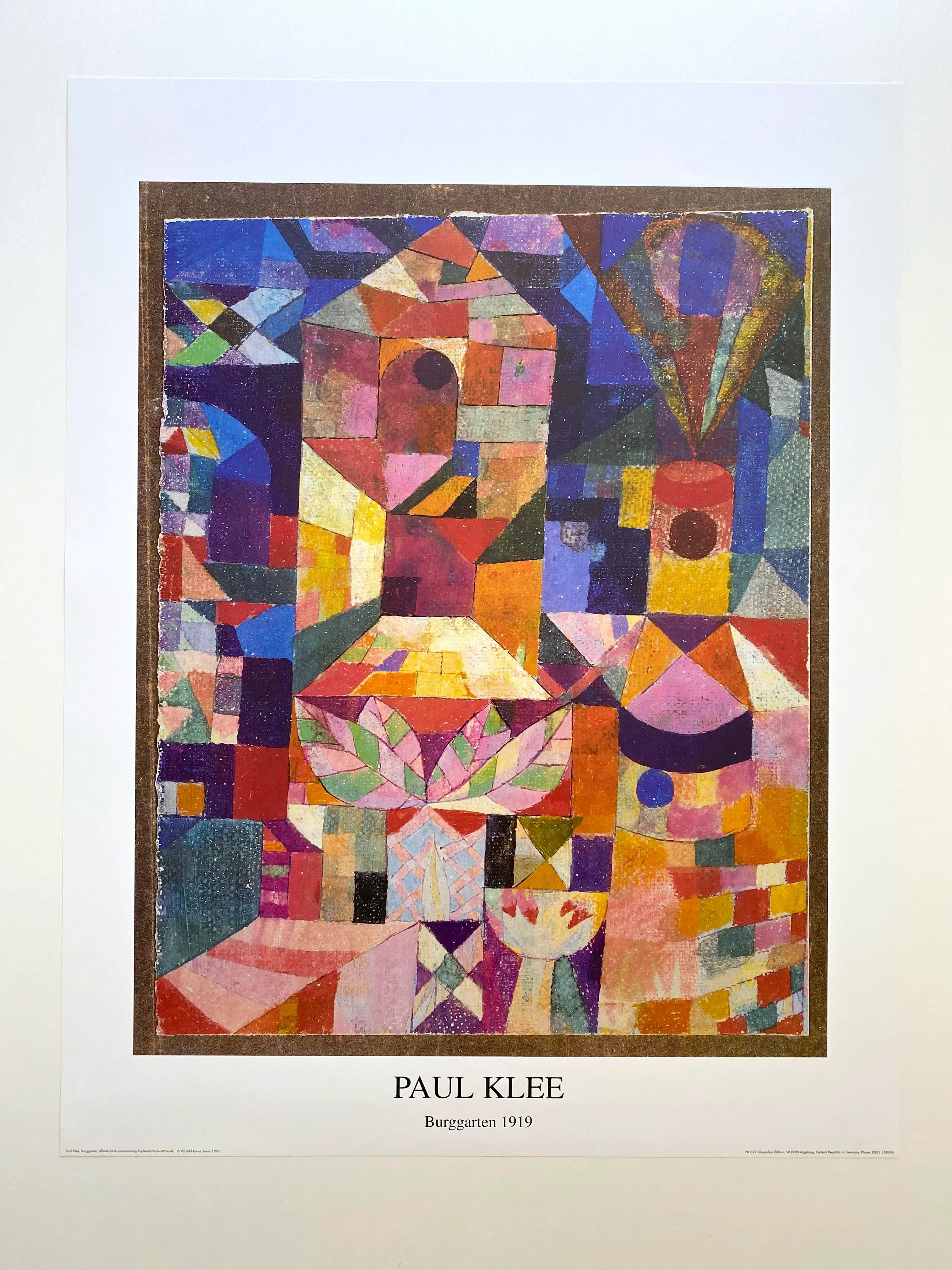 Paul Klee Vintage 1992 Abstract Lithograph Print Modernist