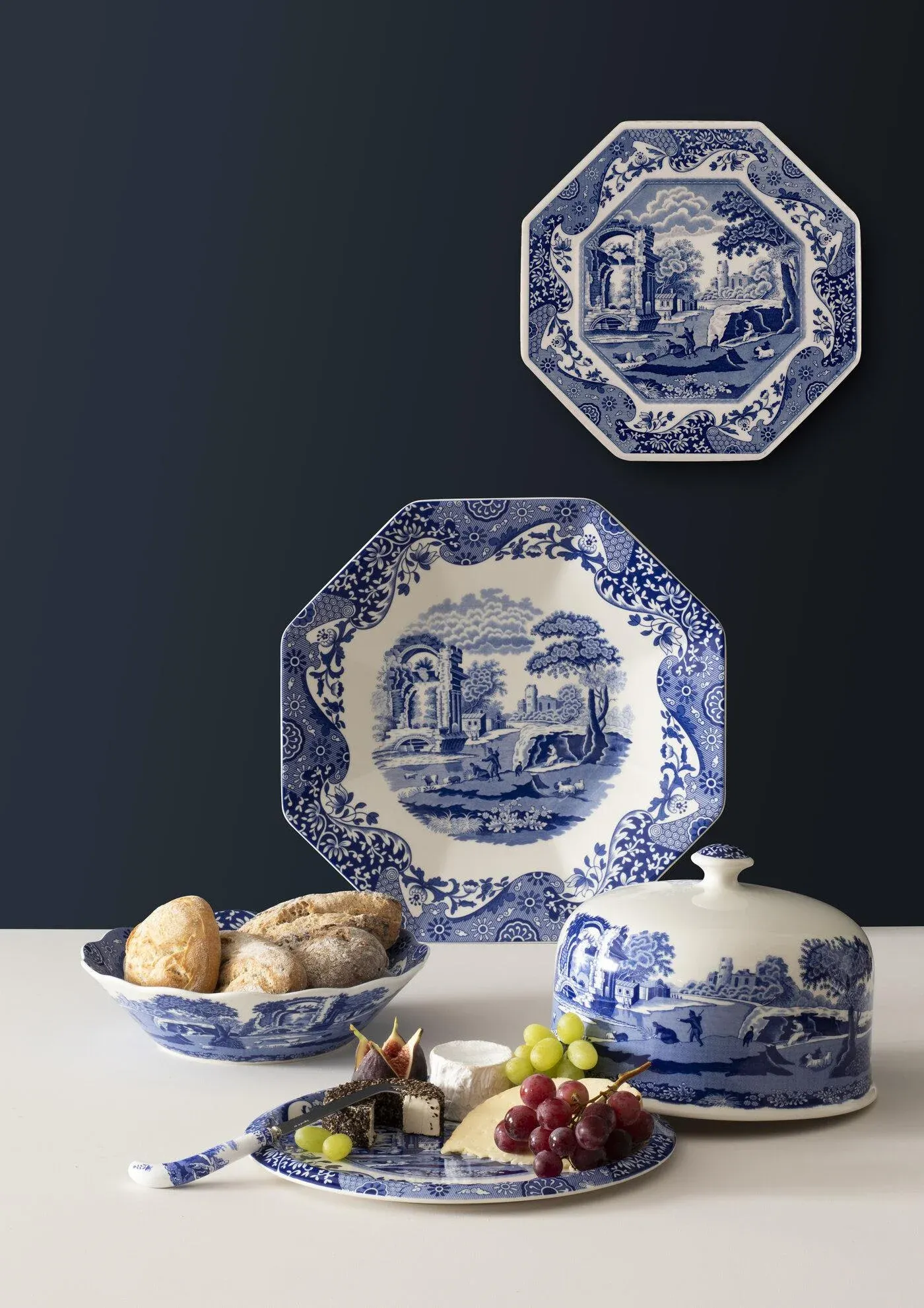 Spode Blue Italian Devonia Tray 14