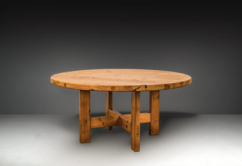 Large Pine Dining Table by Karl Andersson & Söner for Roland