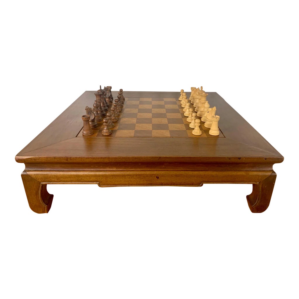 Vintage Asian Low Chess Table | Chairish