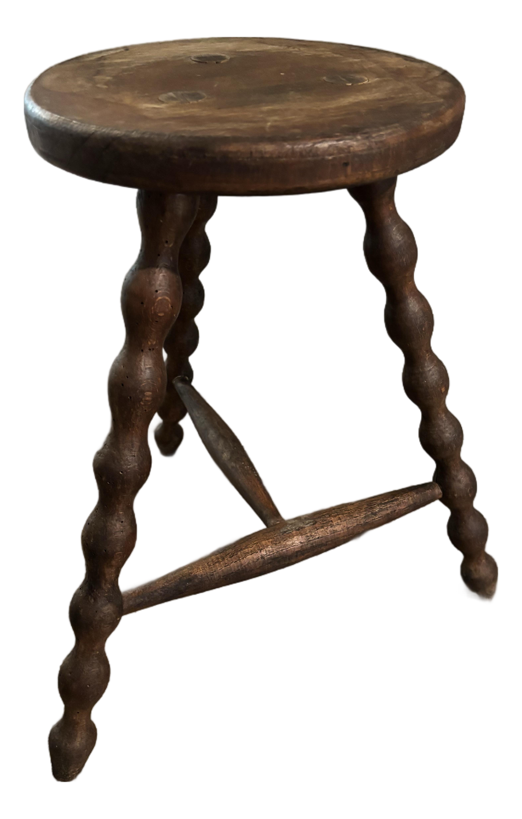 French Antique Stool シャルロットペリアン Square Pine Stool - Objet d' art