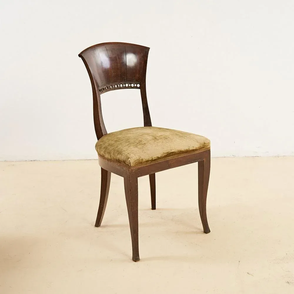Antique Director Chair in Walnut, 1800s