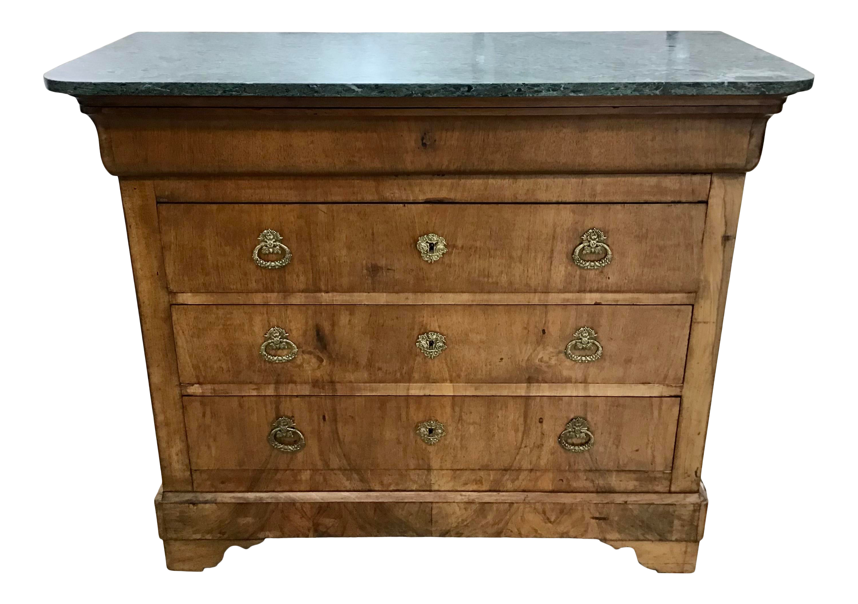 Superb 19th Century French Marble-Top Commode or Chest of Drawers