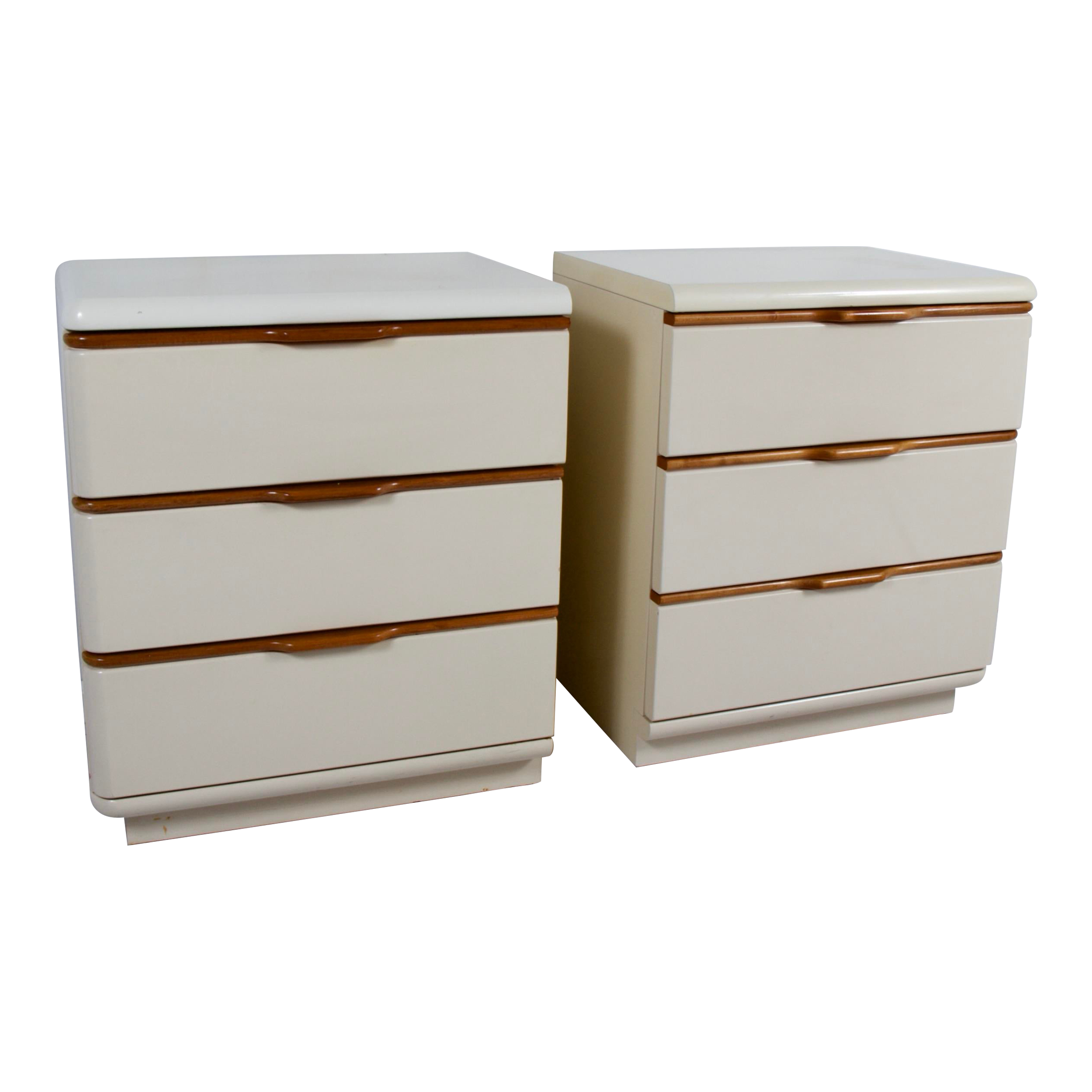 Lane Cream Lacquer Small Dressers Nighstands Chairish