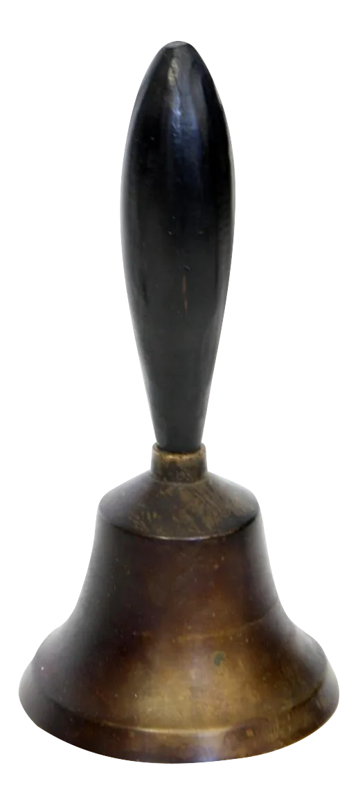 Vintage Brass Hand Bell Chairish