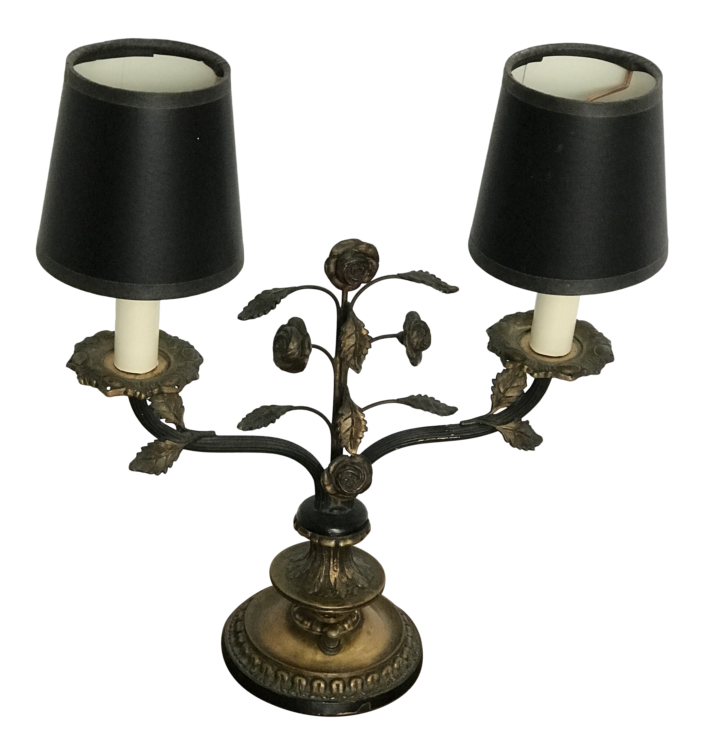 double arm table lamp