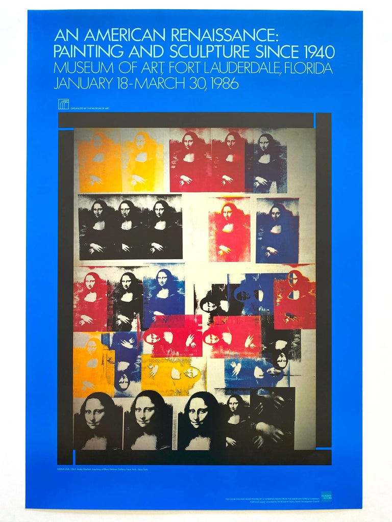 1980's　ポストモダン　ヴィンテージ　アテンションマーク　ポップ　アート　鏡 andy-warhol-vintage-1986-